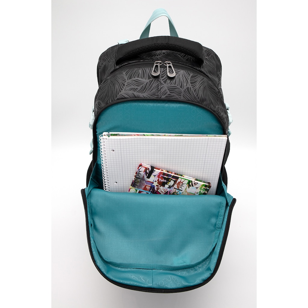 neoxx Schulrucksack »Active, Queen of the Nite«, reflektierende Details, aus recycelten PET-Flaschen