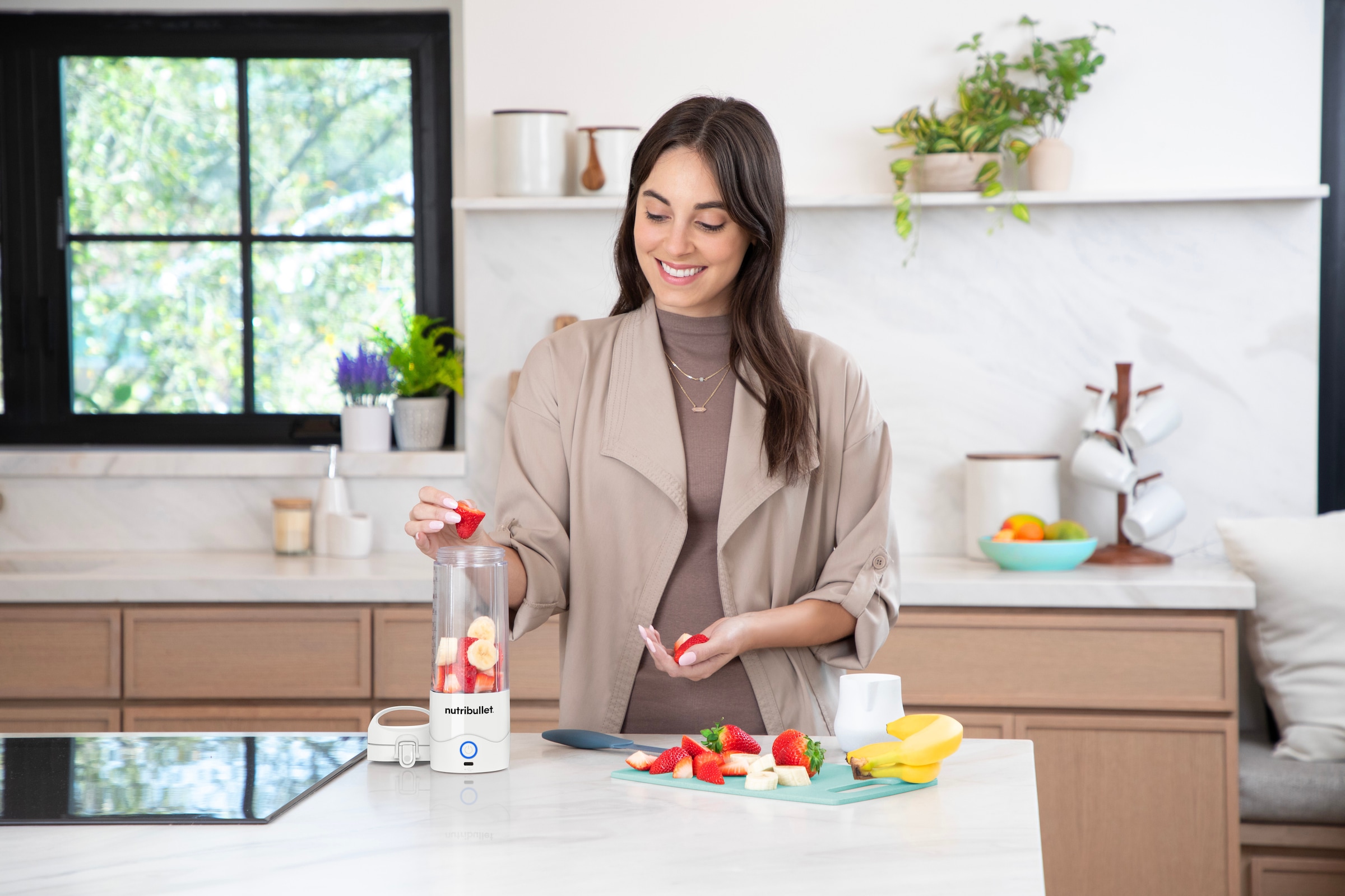 nutribullet Standmixer »NBP003W«, Portabler Smoothiemaker weiß