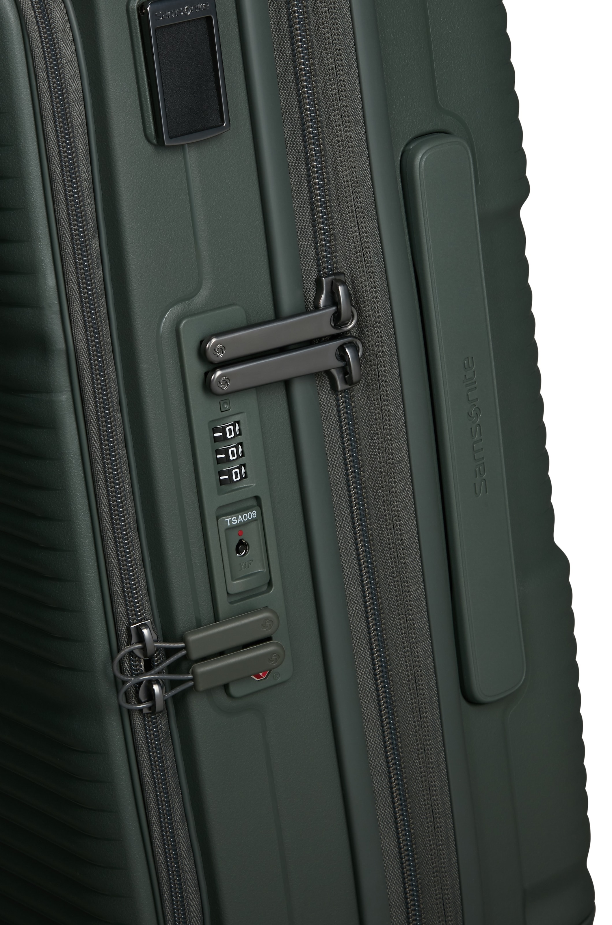 Samsonite Hartschalen-Trolley »PARALUX, verschiedene Größen und Farben« 40 l 4 Rollen Reisegepäck mit Frontfach Packwürfel Trennpolster