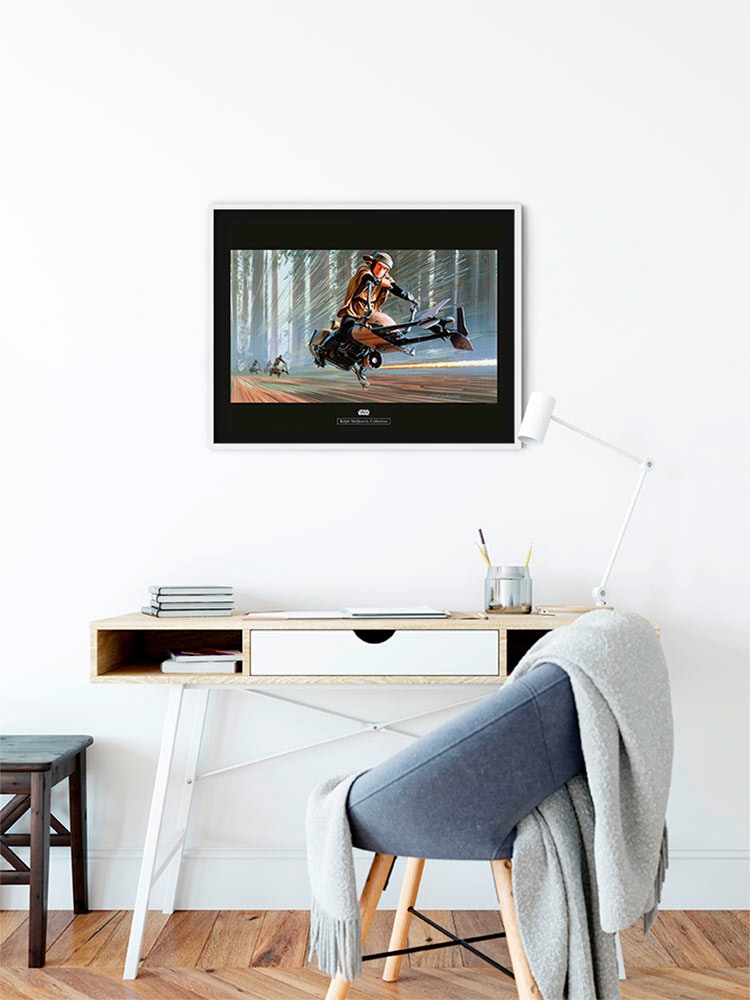 Komar Bild »Star Wars Classic RMQ Endor Speeder«, Star Wars, (1 St.), Wandbild zur Dekoration im Kinderzimmer - ohne Rahmen