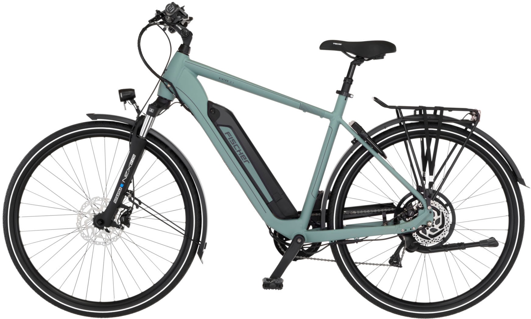FISCHER Fahrrad »VIATOR 2.1 459 55 ACTIVE« 8 Gang Shimano ACERA Schaltwerk Heckmotor mit Akku-Ladegerät | mit Werkzeug,  Pedelec, Elektrofahrrad für Damen und Herren