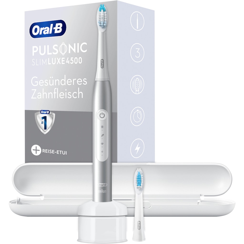 Oral-B Schallzahnbürste »Pulsonic Slim Luxe 4500«, 2 St. Aufsteckbürsten