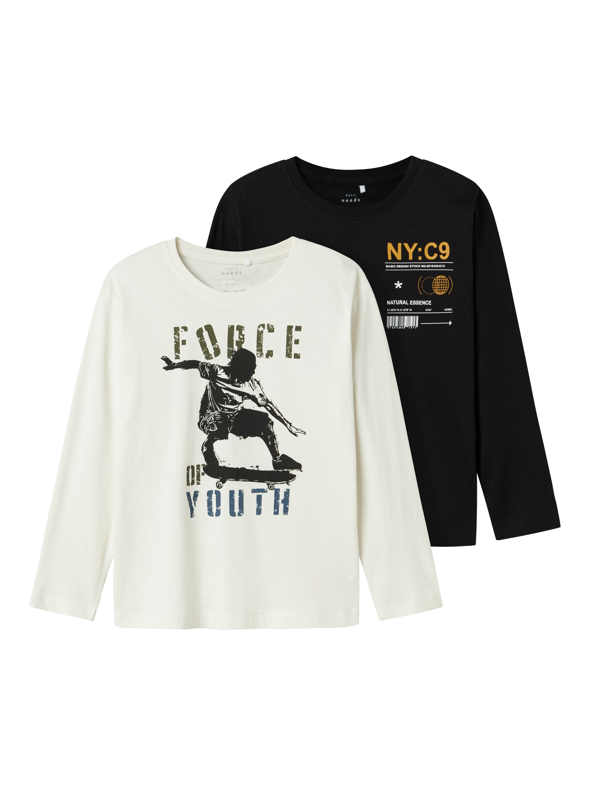 Name It Langarmshirt »NKMVAGNO 2P LS LOOSE TOP«