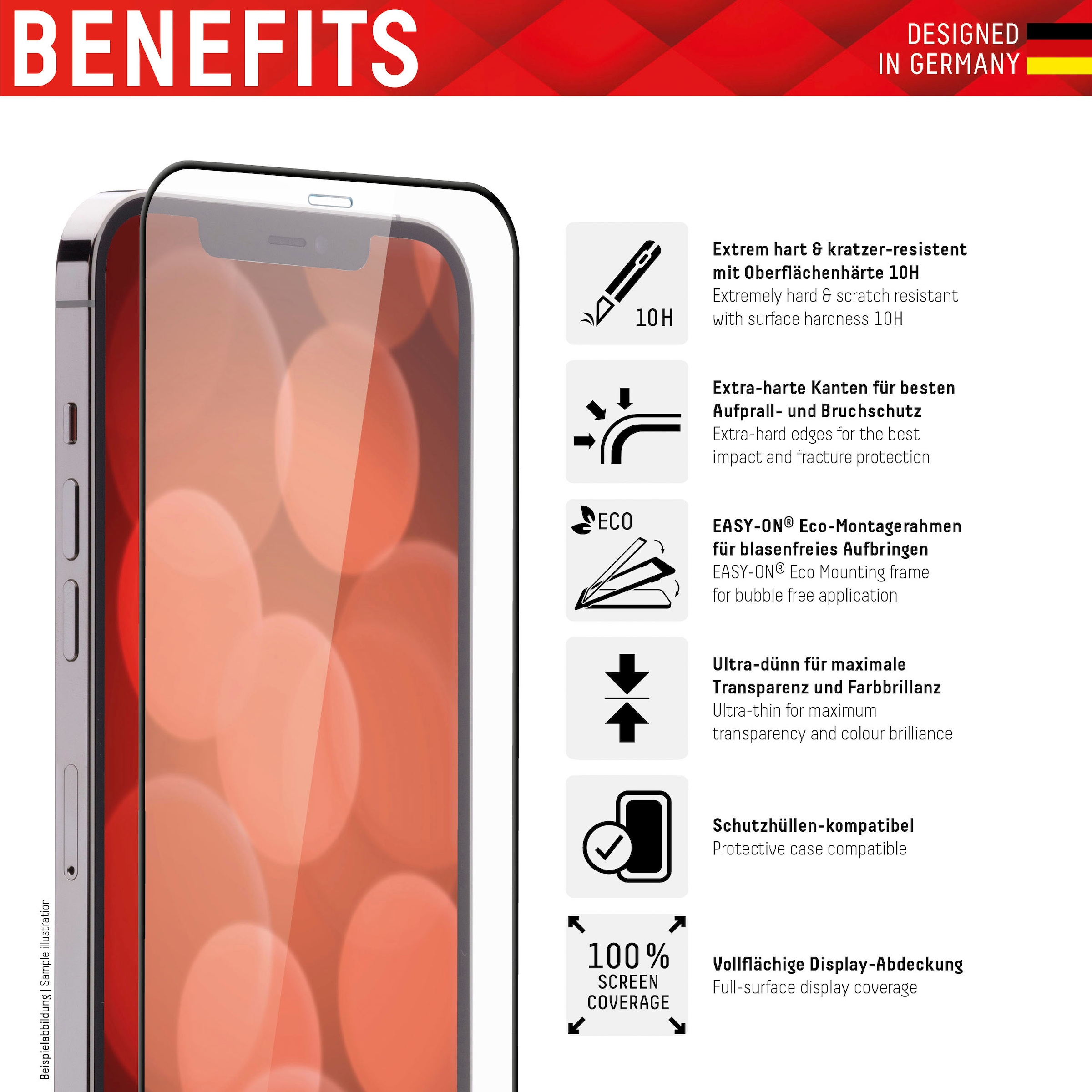 Displex Displayschutzglas »DISPLEX Real Glass Panzerglas für Apple iPhone 6/7/8/SE(2020) (4,7")«, für Apple iPhone 6-Apple iPhone 7-Apple iPhone 8-Apple iPhone SE 2020