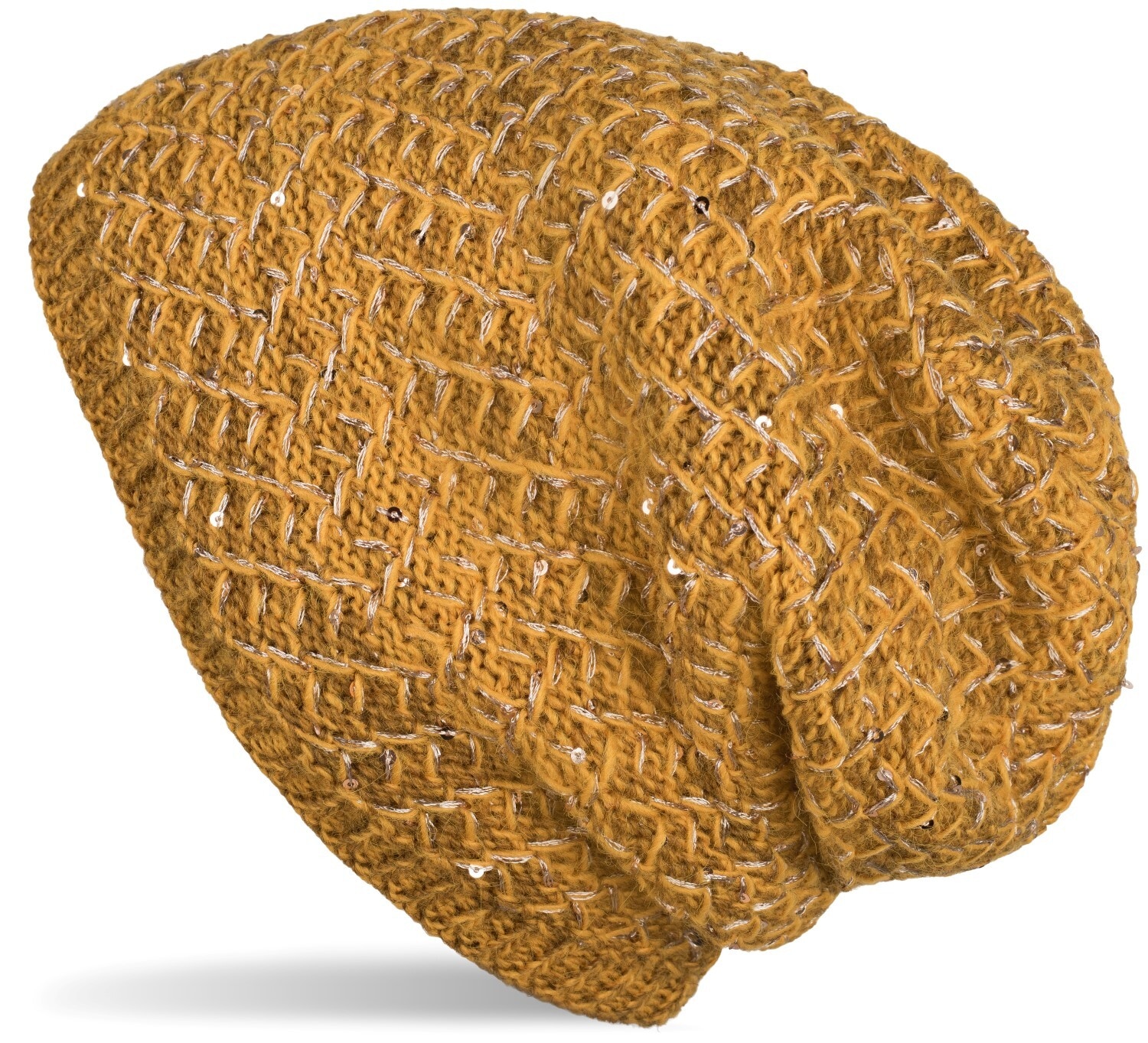 styleBREAKER Strickmütze »Strick Beanie Mütze mit Pailletten« 1 Stk.