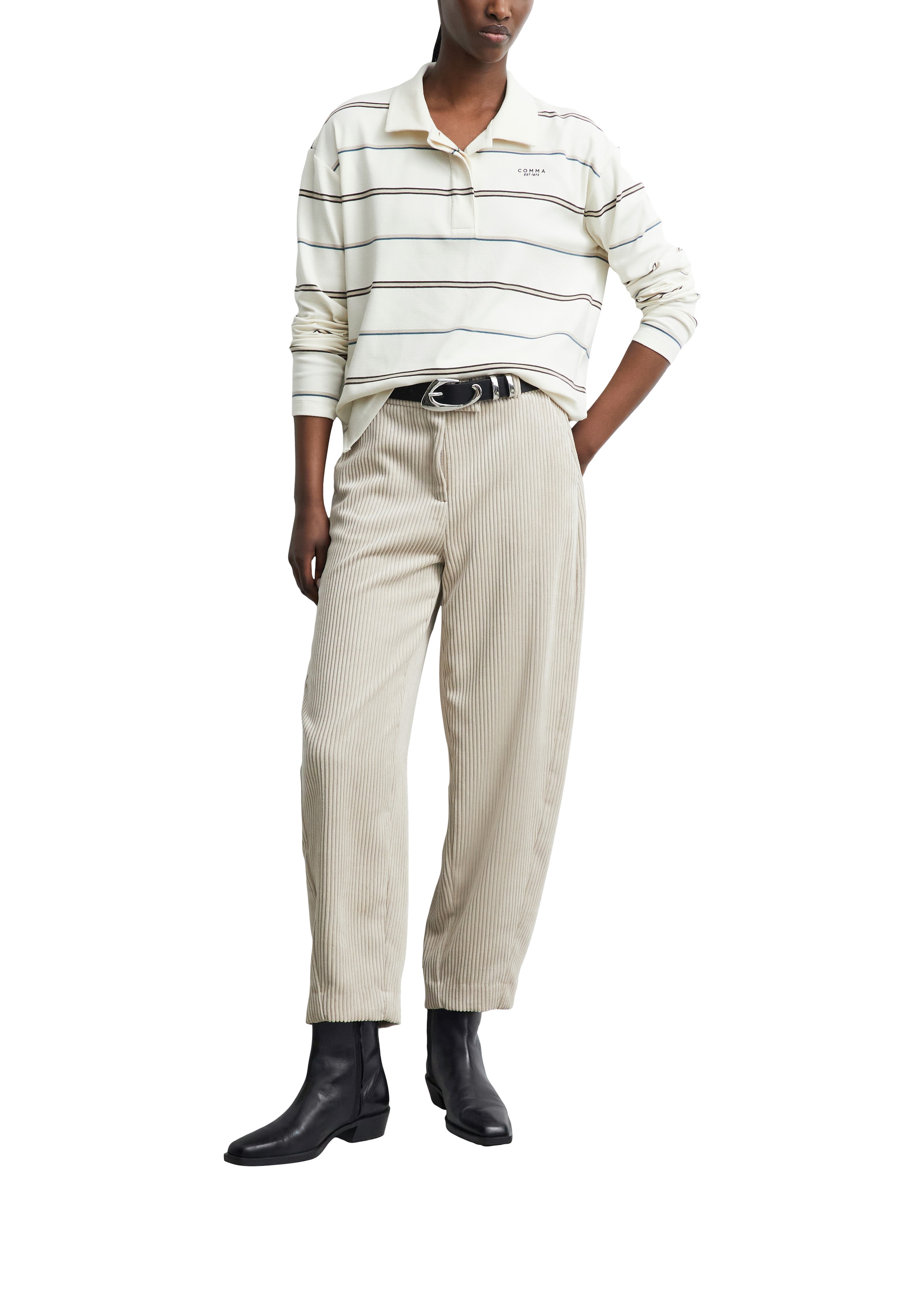 Comma Cordhose  Breitcord, bequemer Schnitt