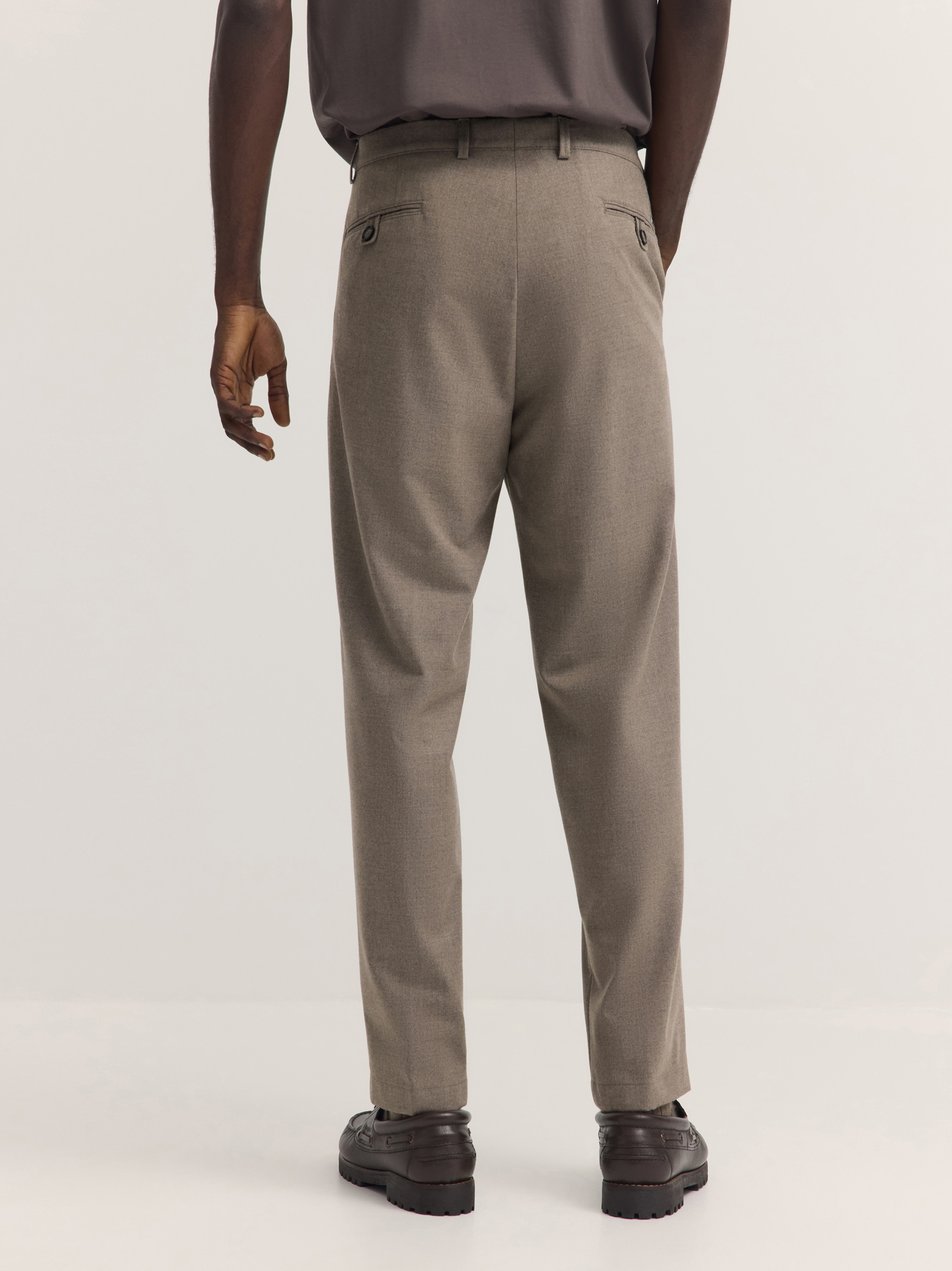 bugatti Bundfaltenhose »Soft superior touch«  Elio Relaxed Fit Flanelloptik