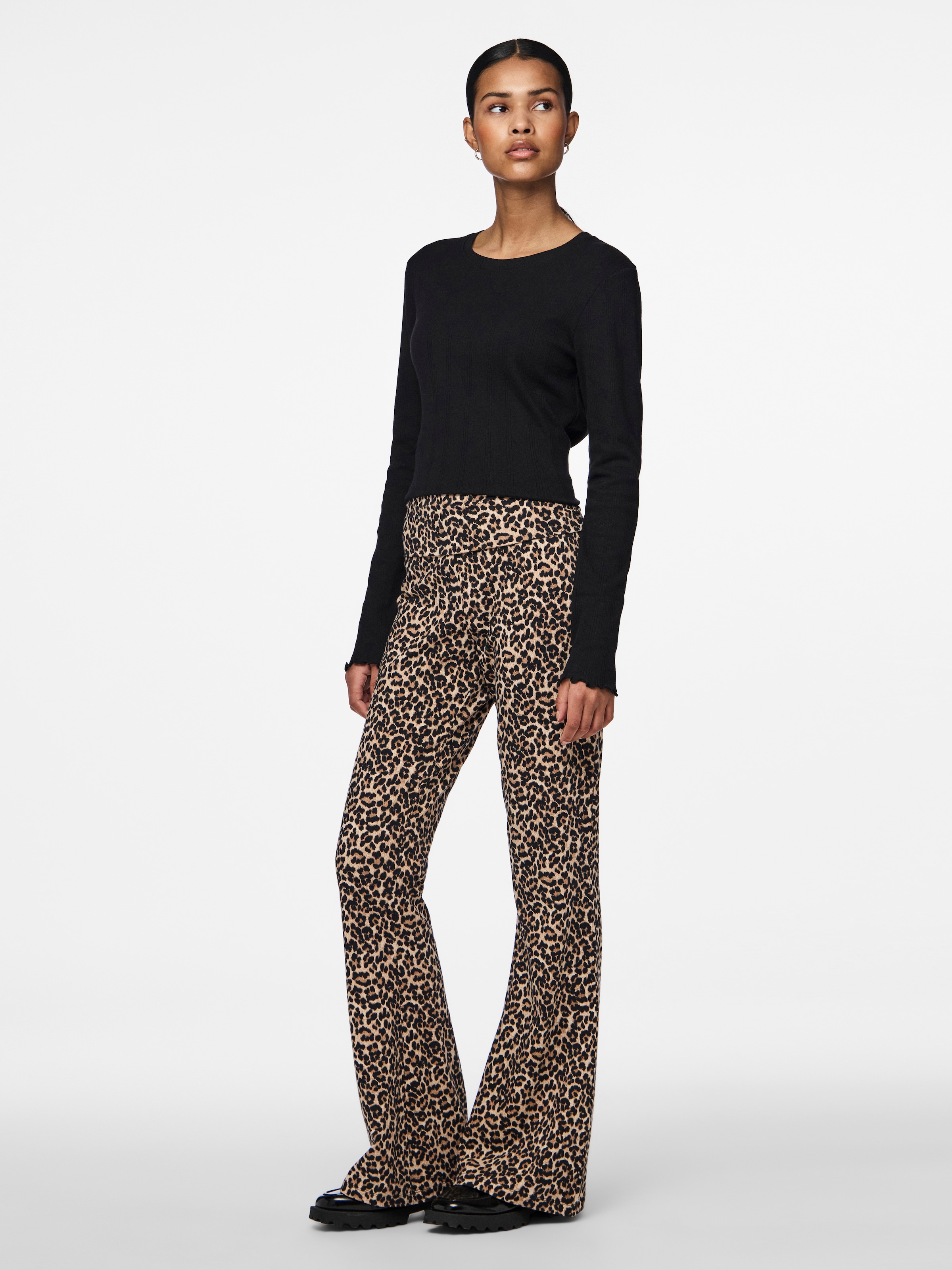 pieces Langarmshirt »PCMARIE LS O-NECK POIN TOP JRS NOOS BC«