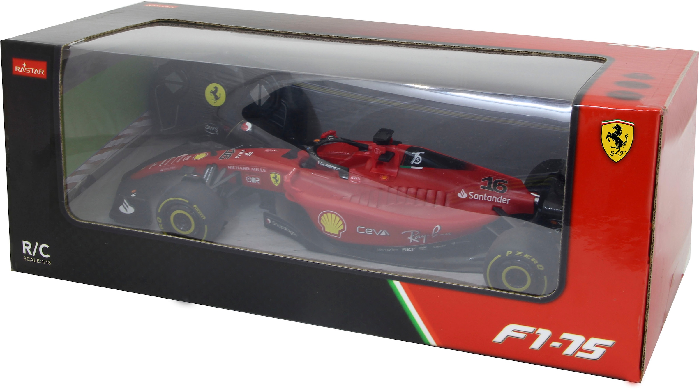 Jamara RC-Auto »Deluxe Cars, Deluxe Cars, Ferrari F1-75 1:18, rot - 2,4 GHz«