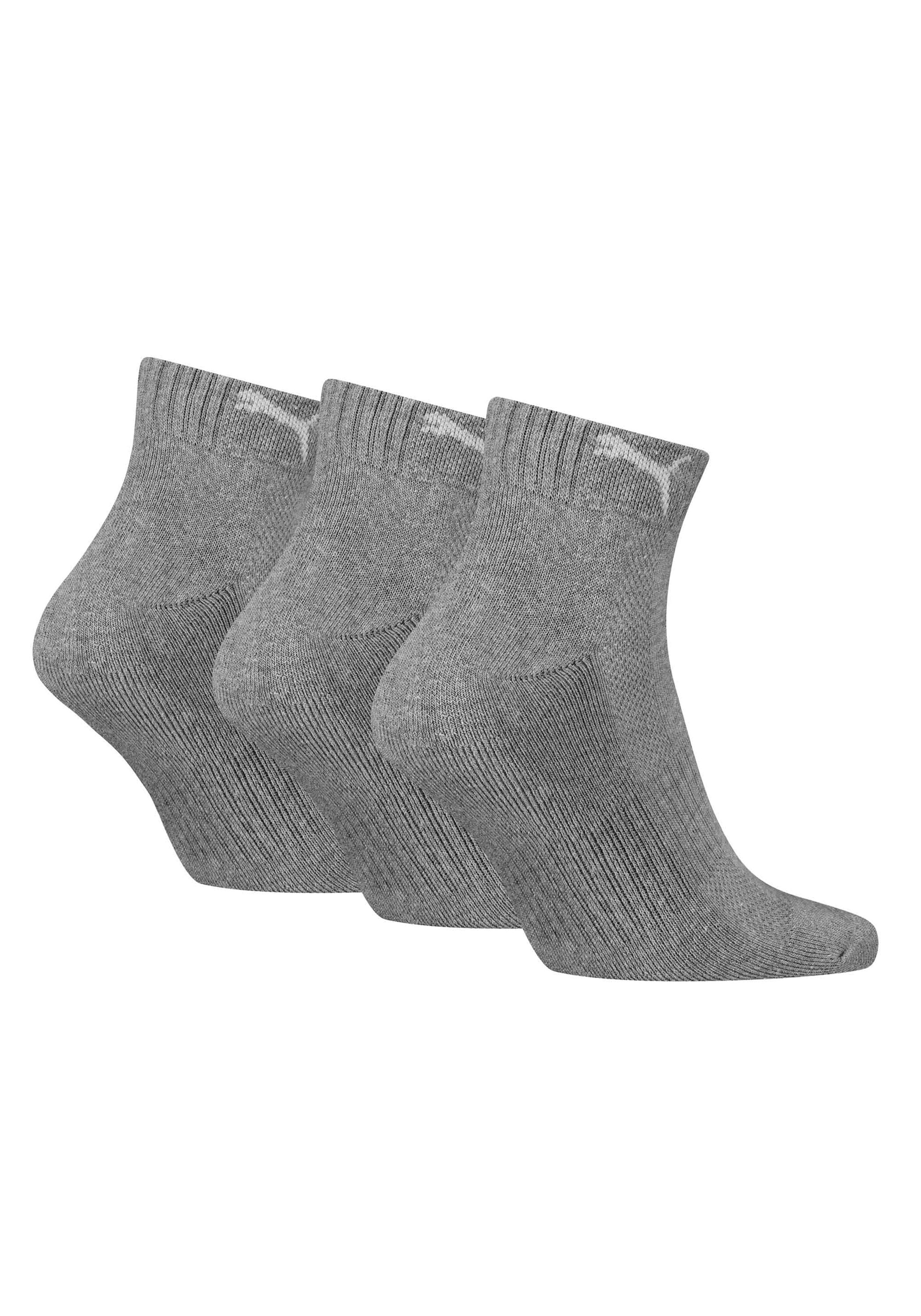 PUMA Kurzsocken »Socken Cushioned Quarter 3P 3er Pack«