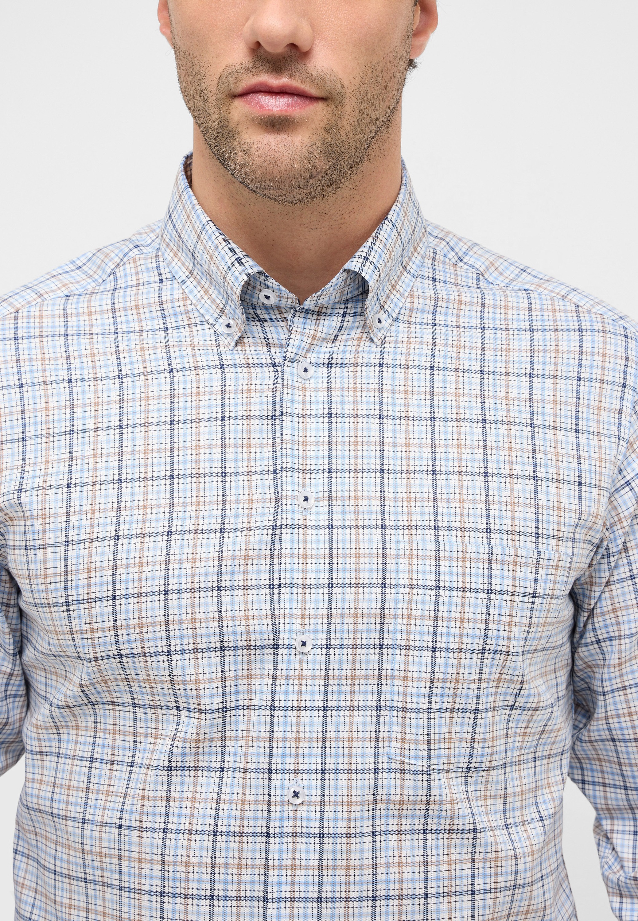 Eterna Langarmhemd »MODERN FIT« NON IRON (bügelfrei)