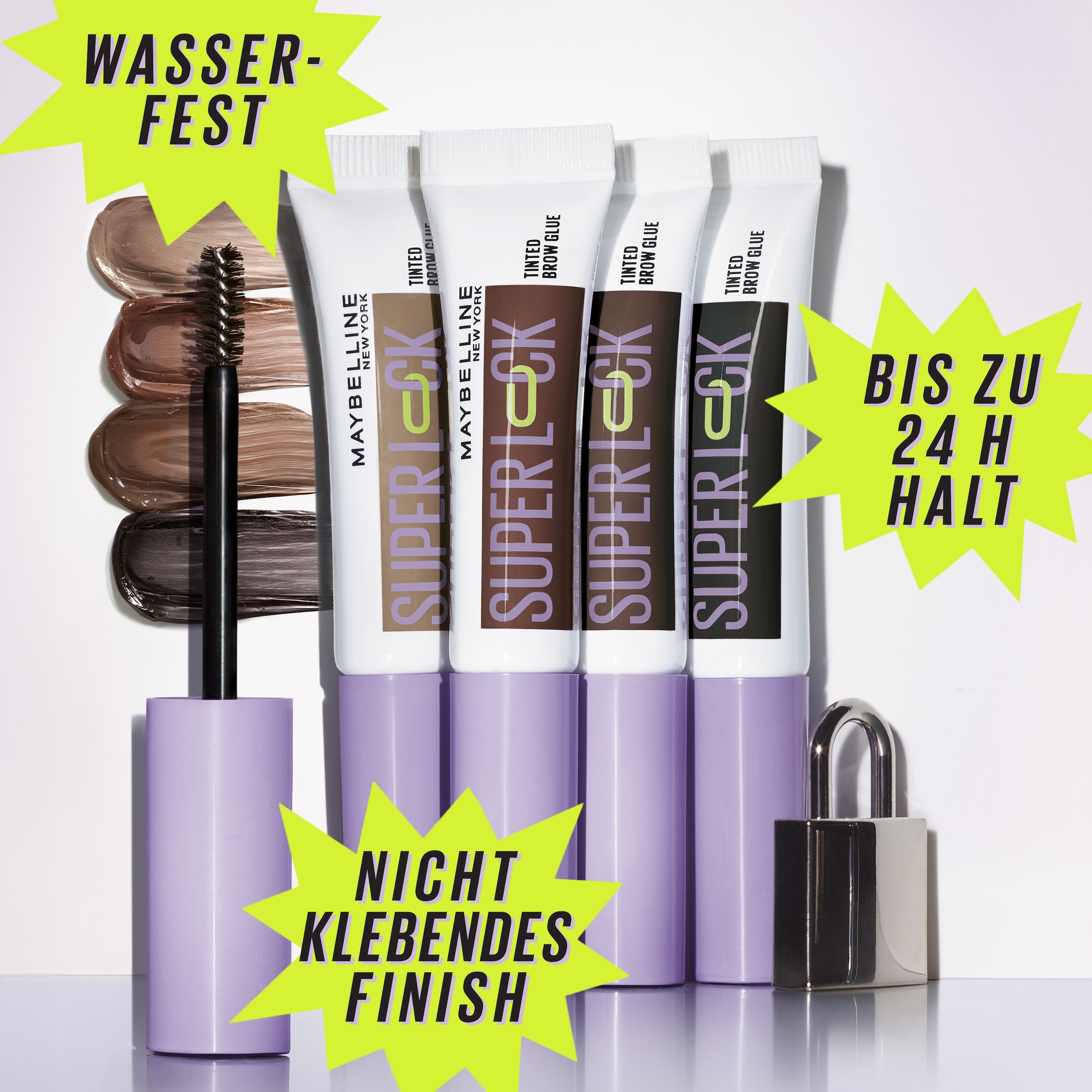 MAYBELLINE NEW YORK Augenbrauenpflege »Maybelline New York Super Lock Brow Glue« fixiert, definiert, formt, setzt Highlights, wischfest