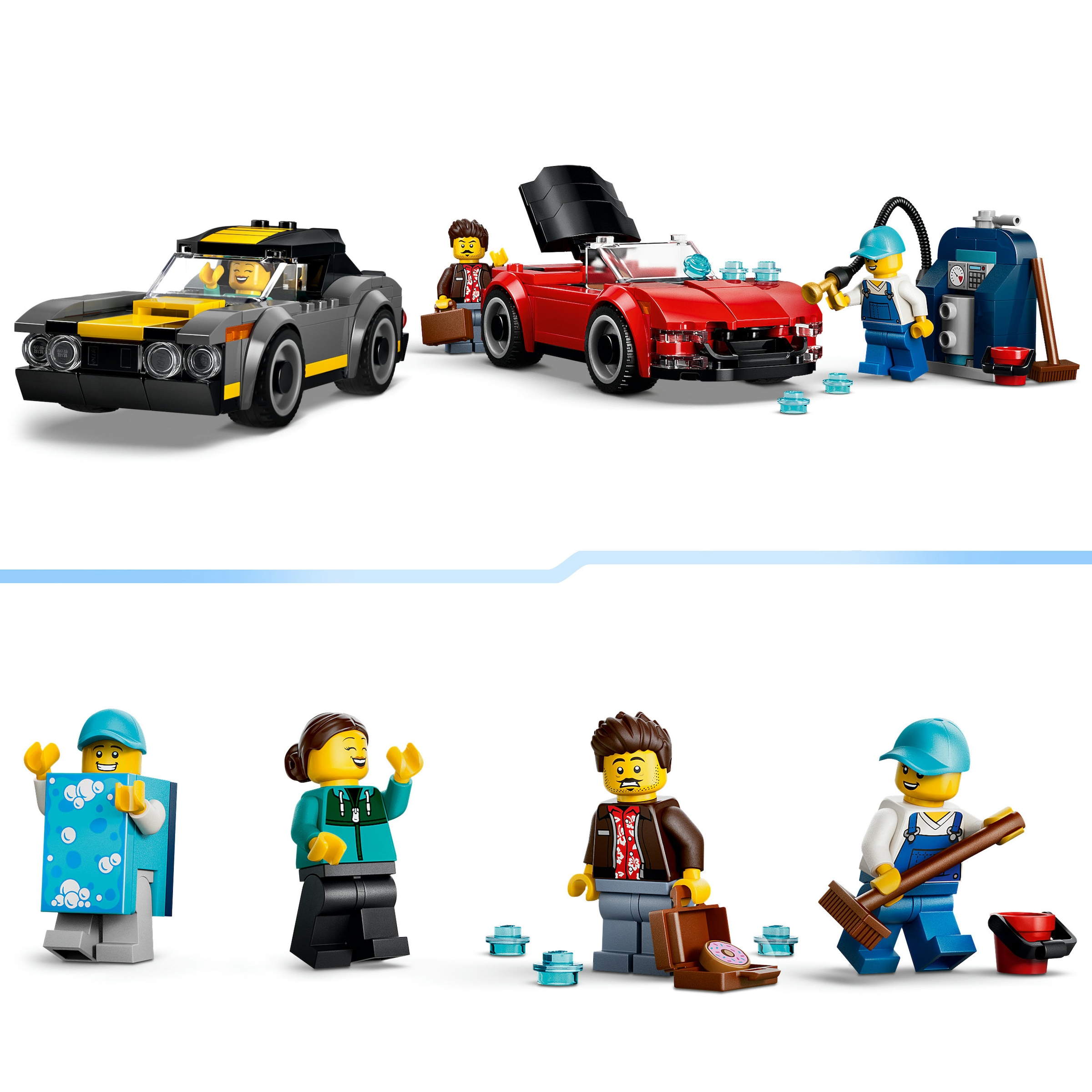 LEGO® Konstruktionsspielsteine »Waschstraße (60497), LEGO City« Made in Europe