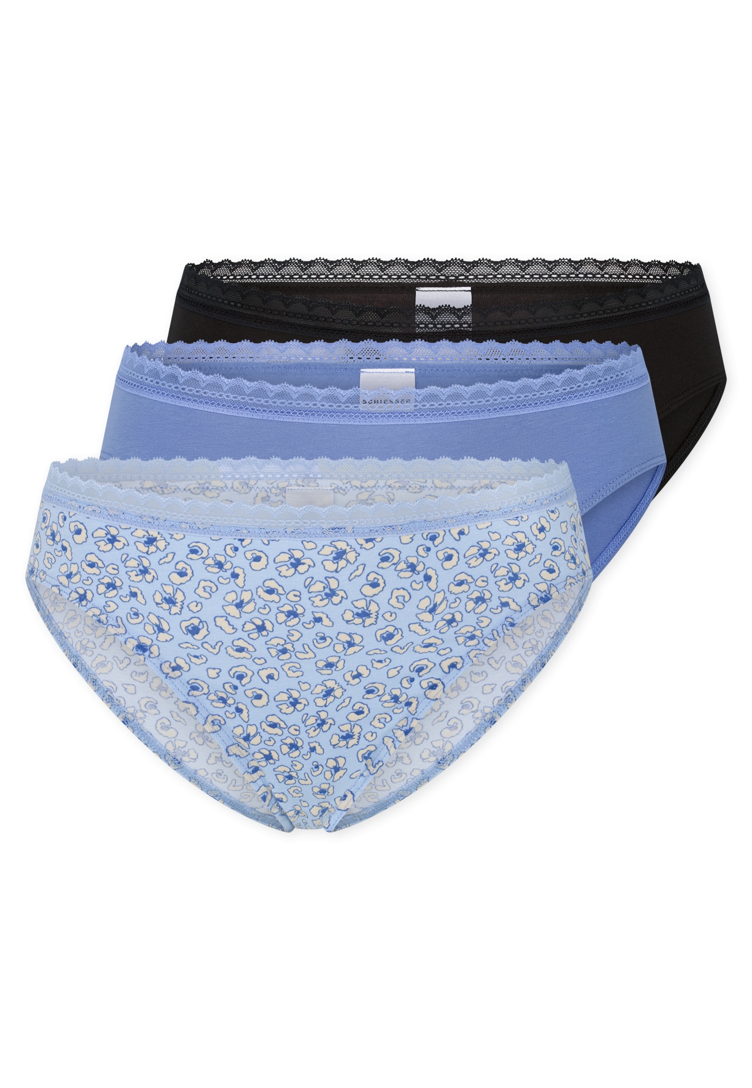 Schiesser Rioslip »Modern Multipacks« Spitzenbänder, Baumwollmischung, Single Jersey