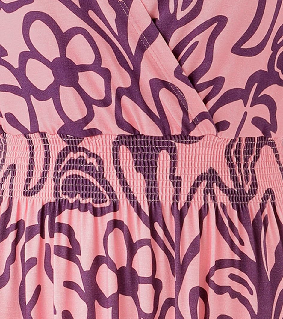 Aniston SELECTED Sommerkleid mit breiten Trägern zum Raffen - NEUE KOLLEKTION