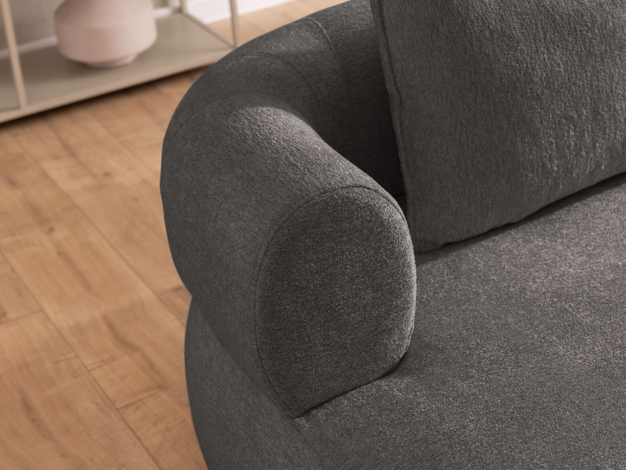 Home affaire XXL-Sessel »LUSSAC Loveseat extra tief, große Sitzfläche, Maße B/T/H: 123/158/78cm« hoher Sitzkomfort und modernes Design, Sofa ohne Bettfunktion