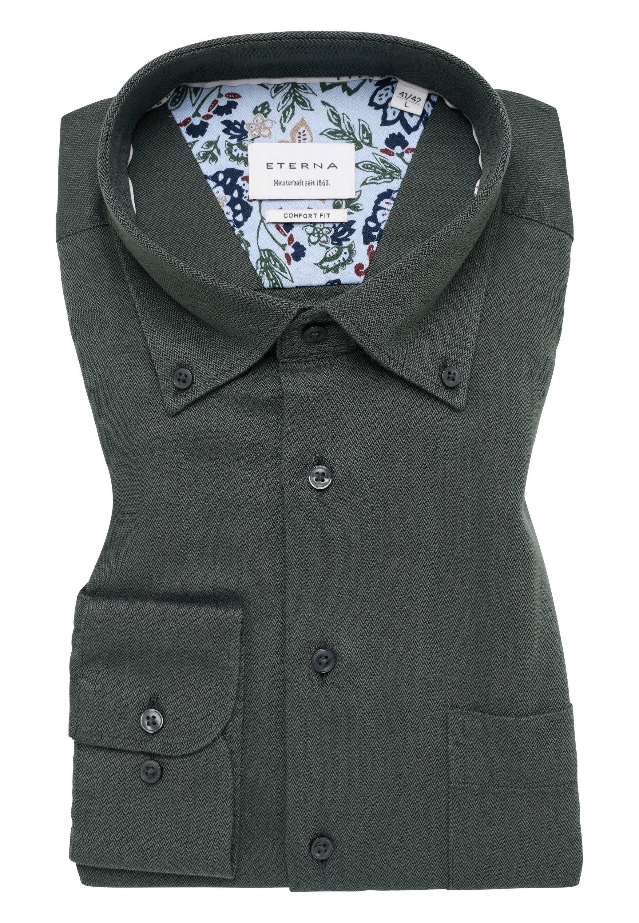 Eterna Langarmhemd »COMFORT FIT« EASY IRON (bügelleicht)