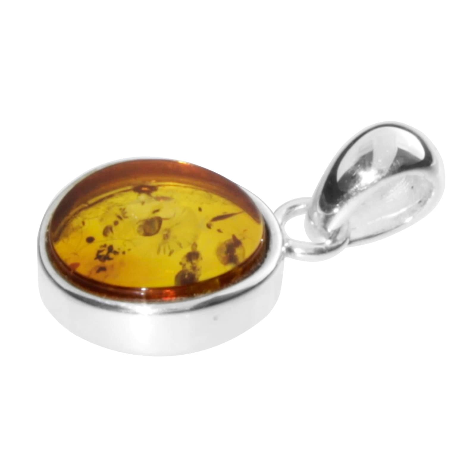 OSTSEE-SCHMUCK Kettenanhänger »- Frouke 10 mm - Silber 925/000 - Bernstein«