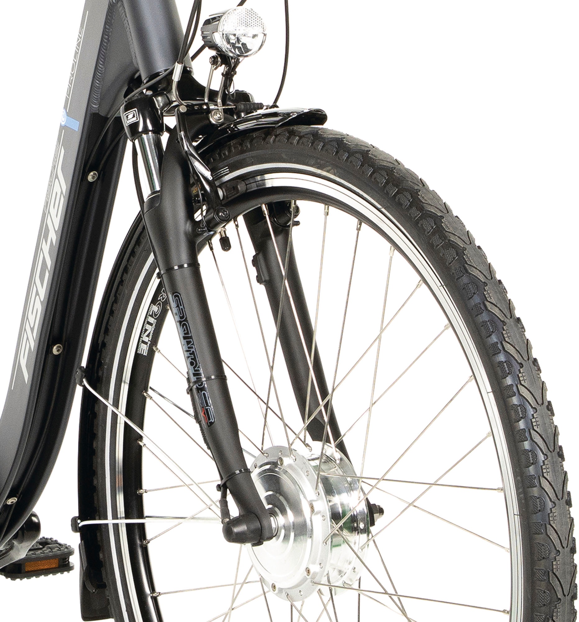 FISCHER Fahrrad E-Bike »CITA ECU 1401 44«, 7 Gang, Shimano, Nexus, Frontmotor 250 W, (mit Rahmenschloss), Pedelec, Elektrofahrrad für Damen u. Herren