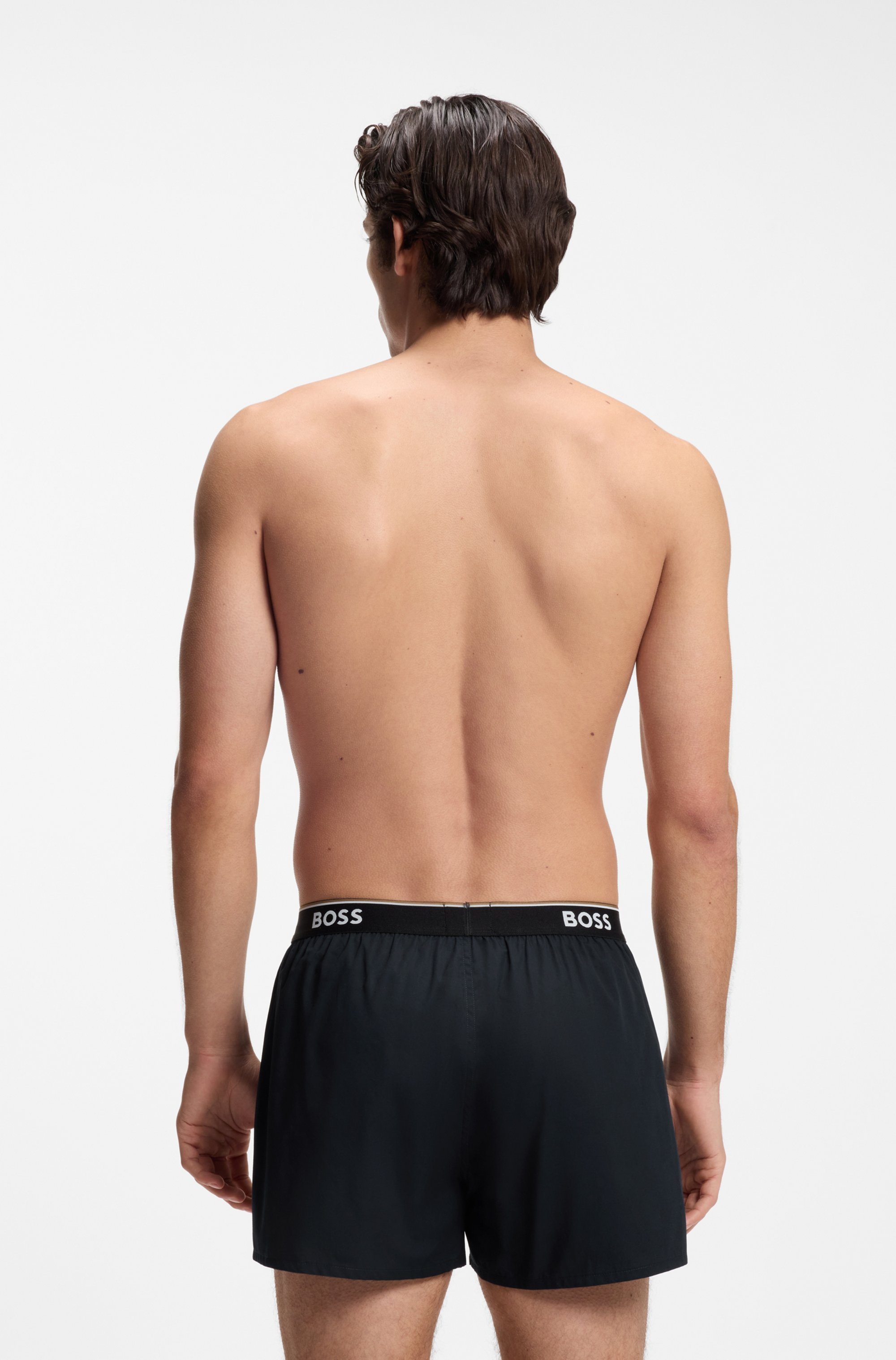 BOSS Pyjamashorts  aus Baumwolle, elastischer Bund