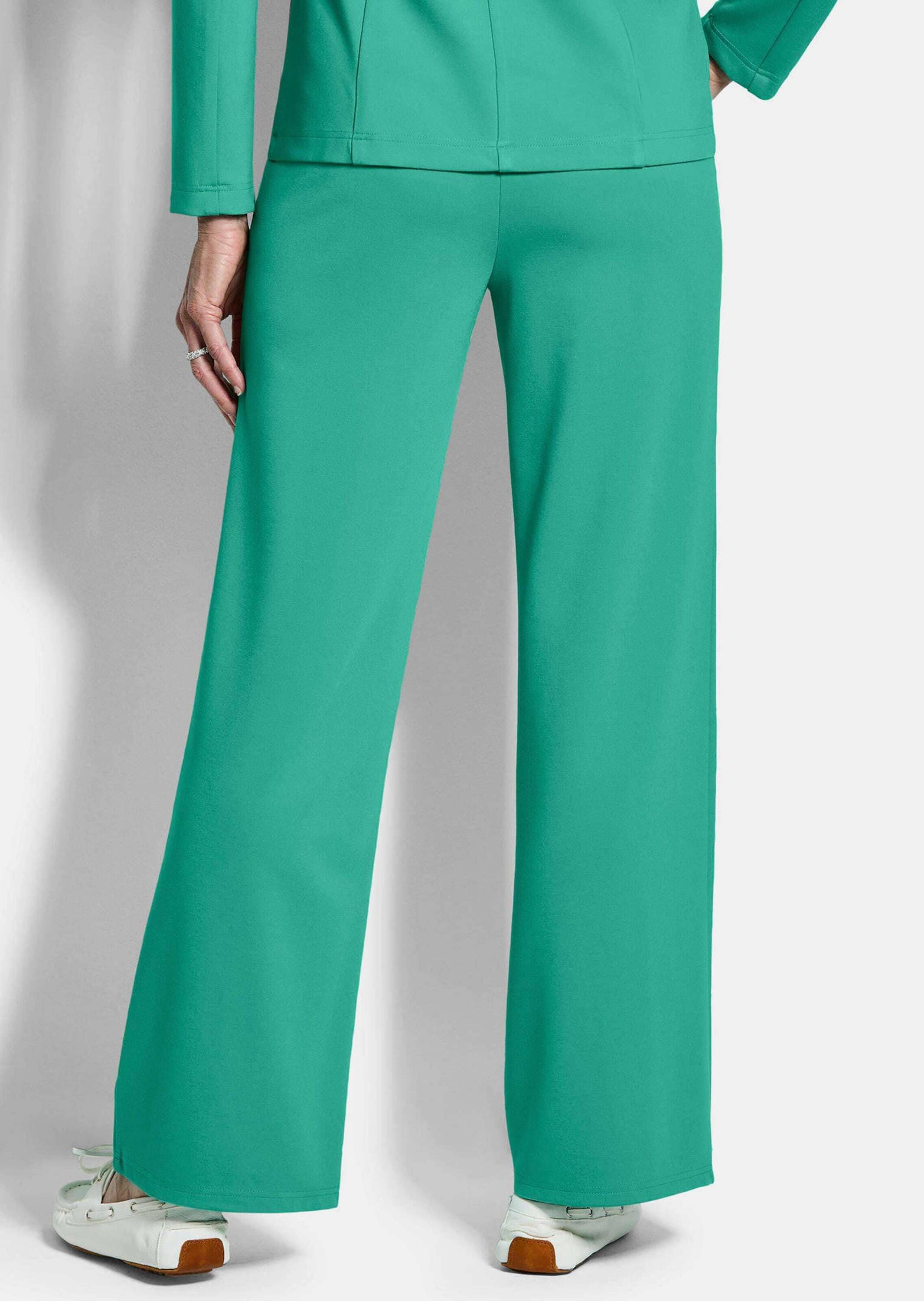 GOLDNER Stoffhose »Kurzgröße Jersey-Culotte VERA mit Biesen«