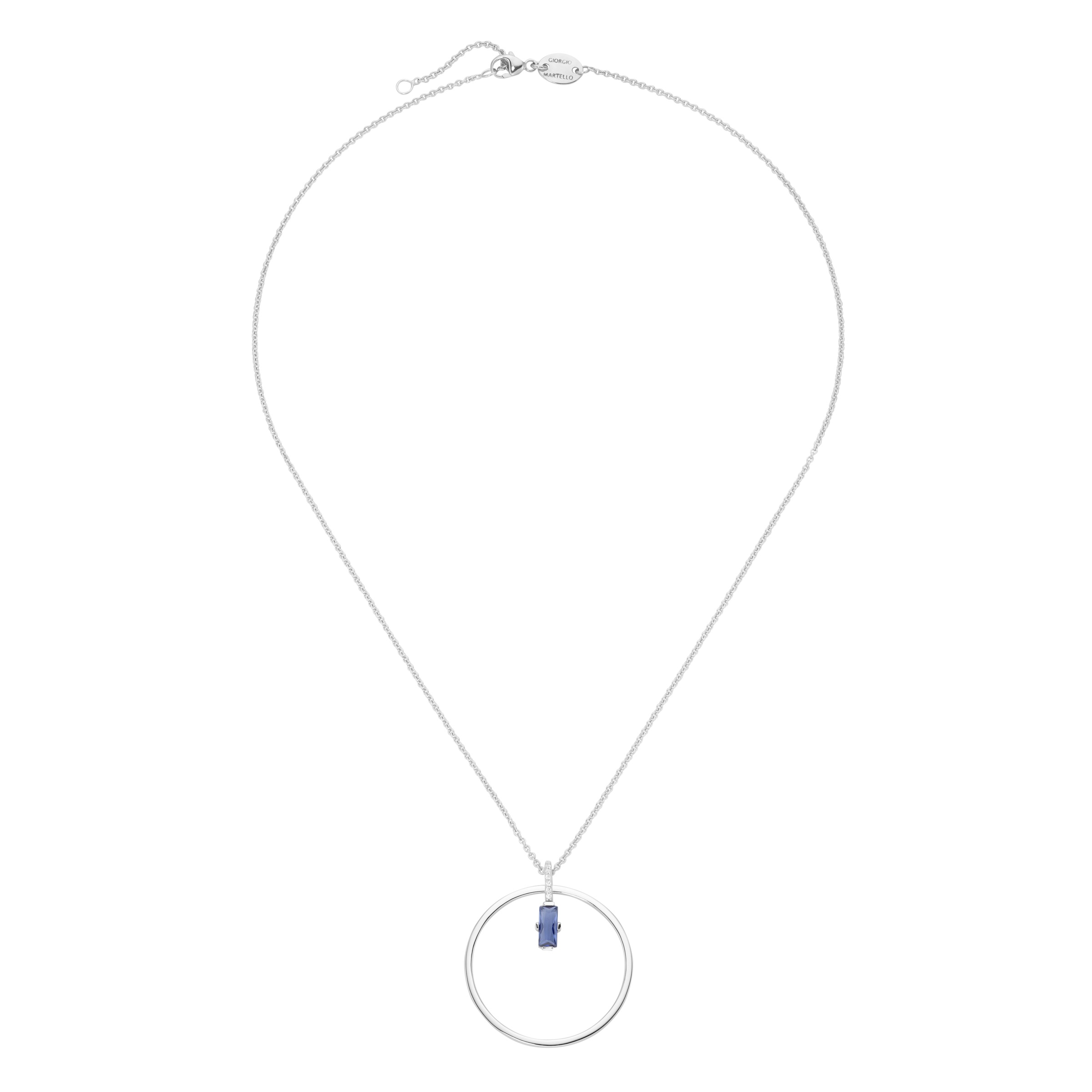GIORGIO MARTELLO MILANO Kette mit Anhänger »Kette Anhänger mit Zirkonia und Kristallstein, Silber 925«