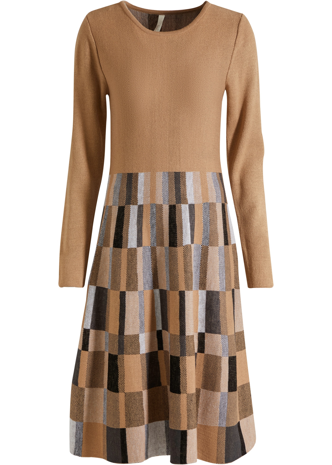 bonprix Strickkleid »Ausgestelltes Jacquard-Strickkleid« Ausgestelltes Jacquard-Strickkleid