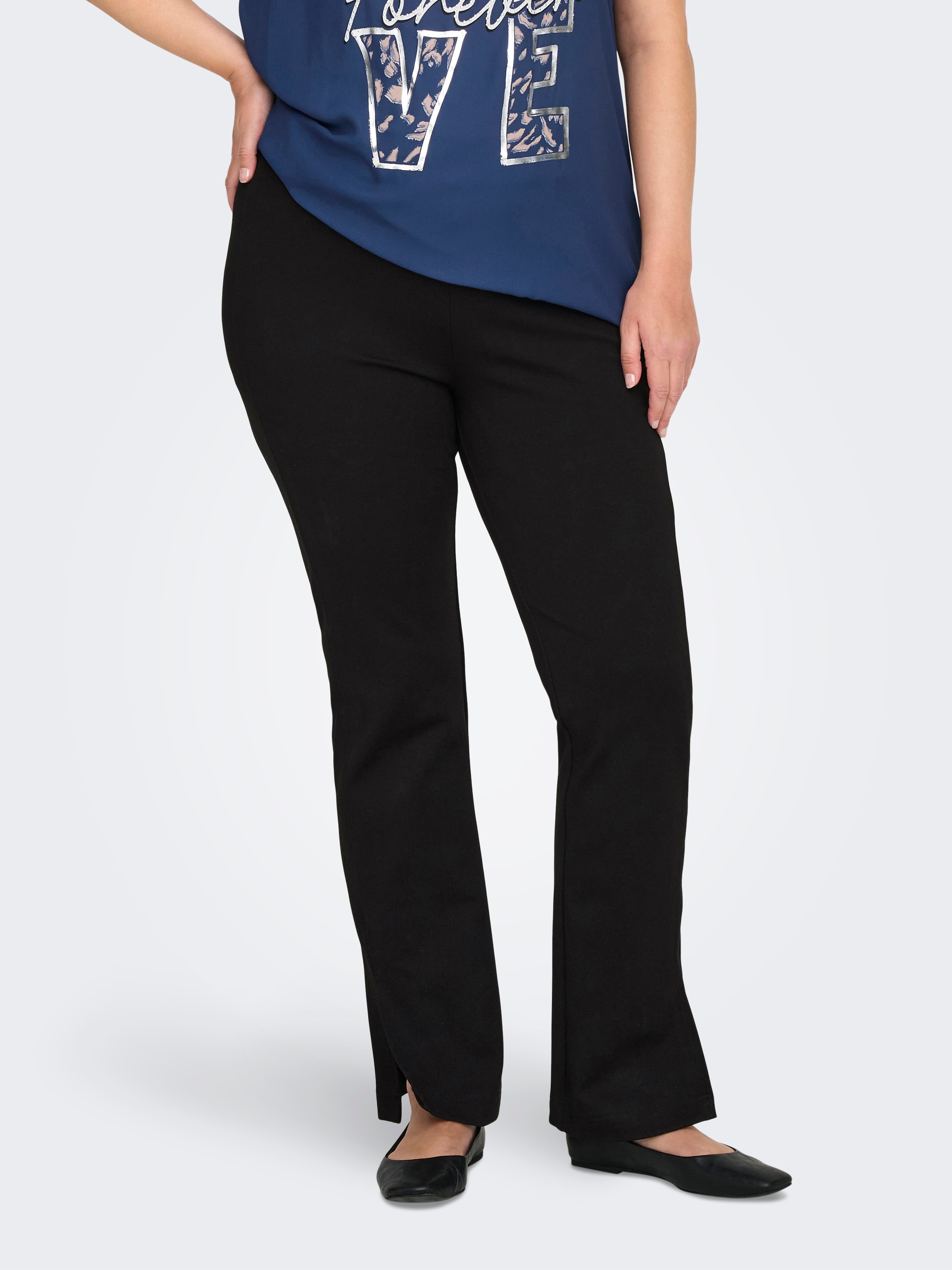 ONLY CARMAKOMA Highwaist Leggings »CARMARCELLA HW SLIT FLARE LEGGING  PNT«