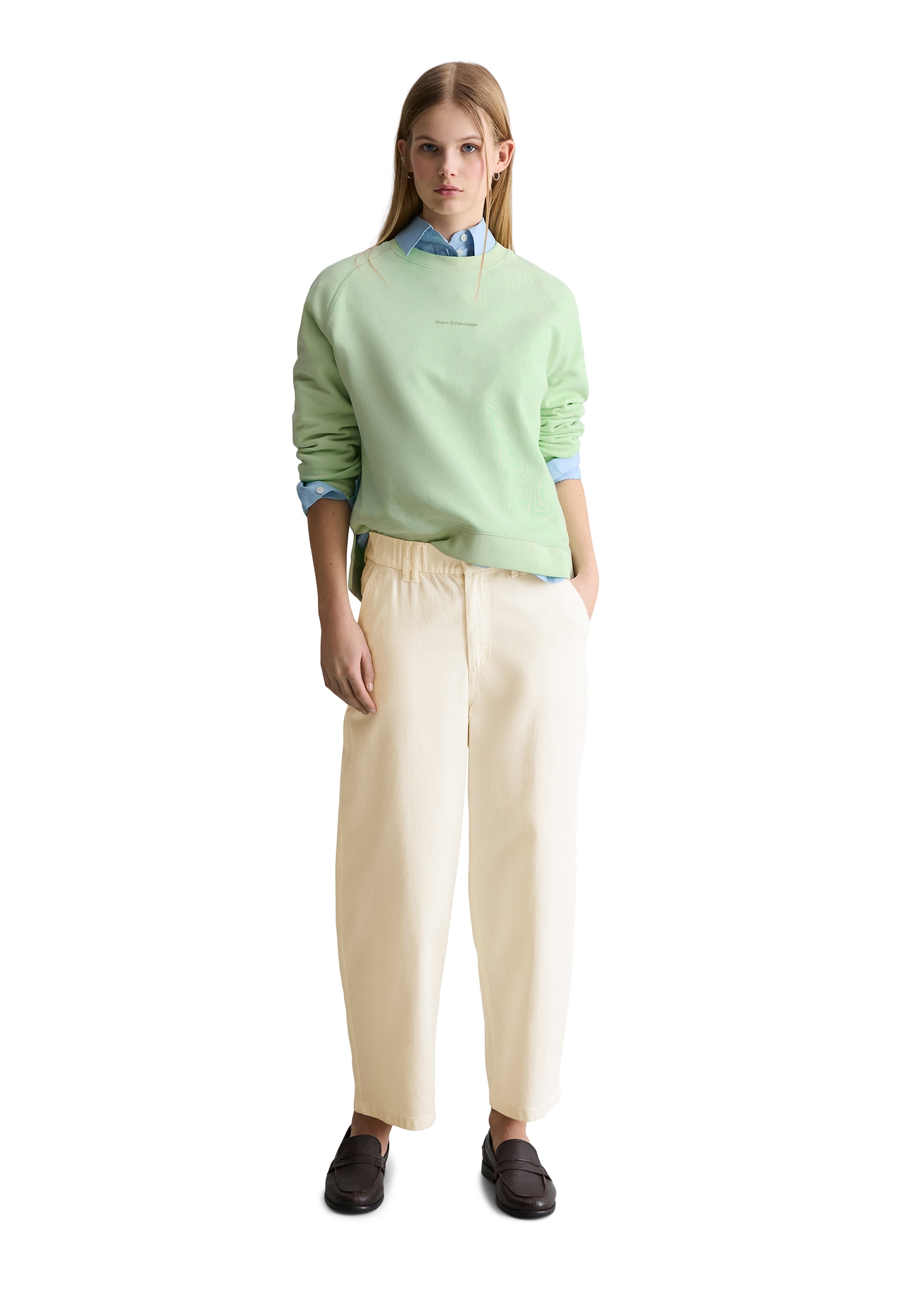 Marc O'Polo DENIM Sweatshirt , relaxed fit, aus Organic Cotton, mit Schlitzen an der Seitennaht
