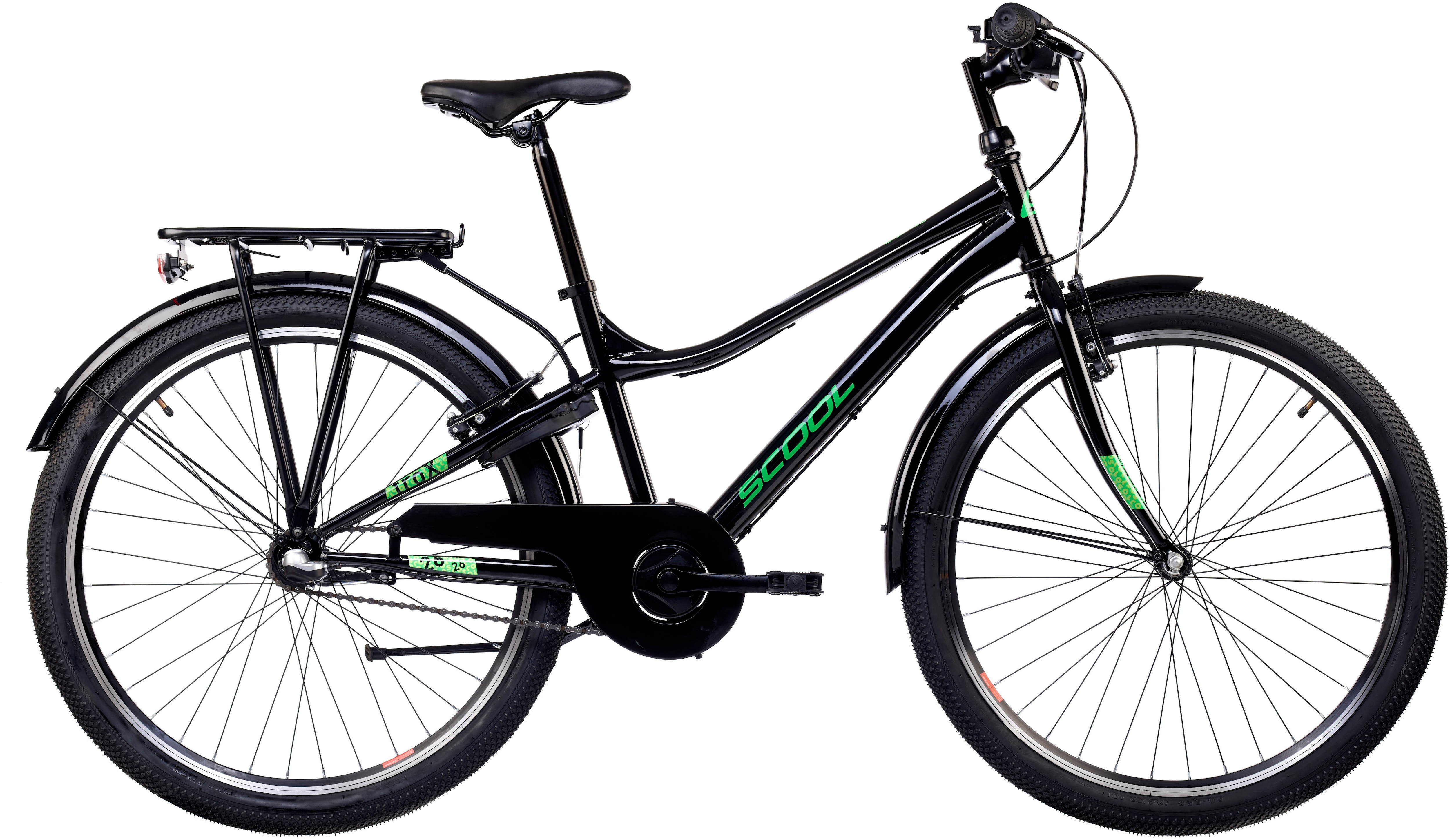 S’Cool Jugendfahrrad »S'COOL troX« 3 Gang Shimano Nabenschaltung in schwarz, Größe 26 Zoll (66,04 cm)