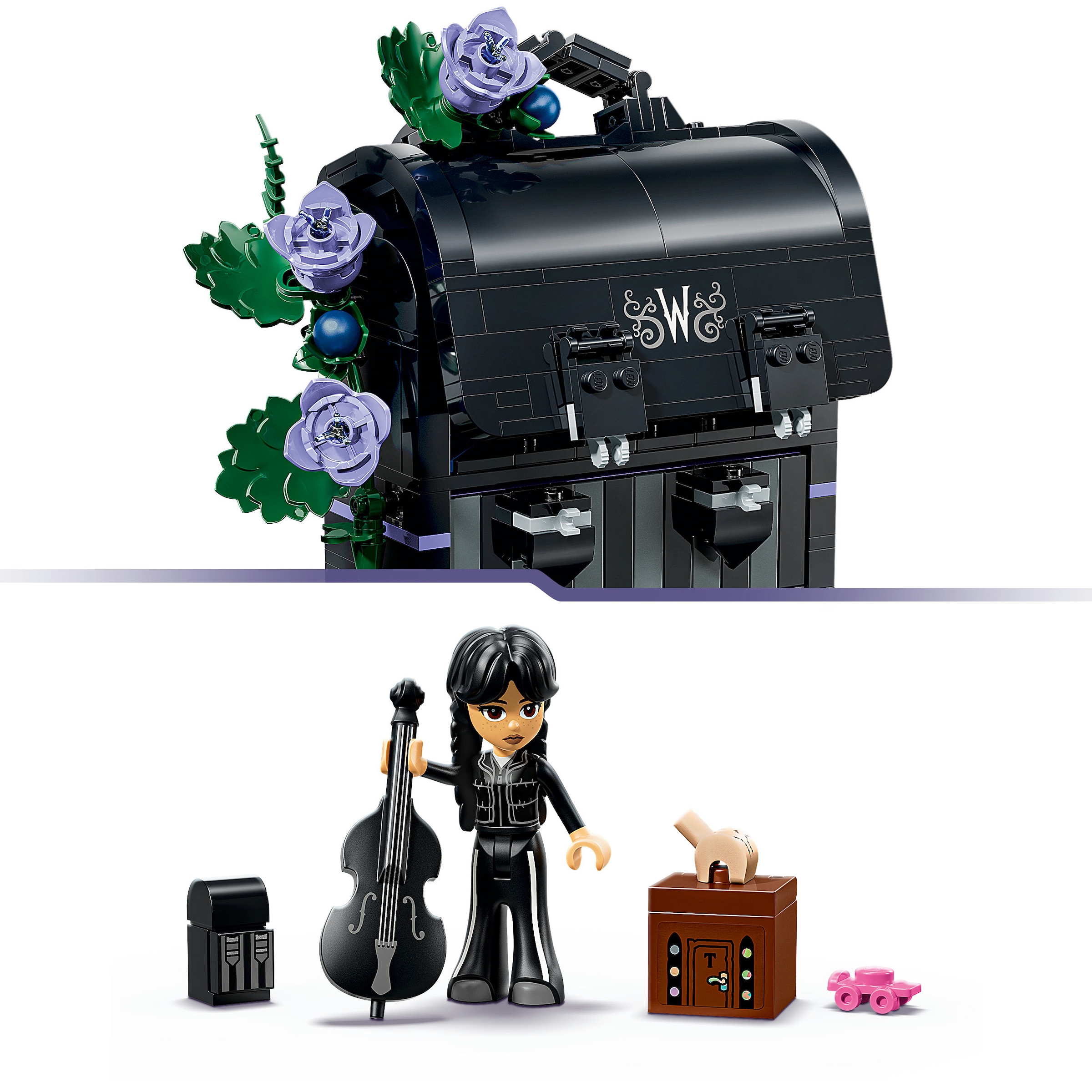 LEGO® Konstruktionsspielsteine »Wednesdays Rucksack (76787), LEGO Wednesday« Made in Europe