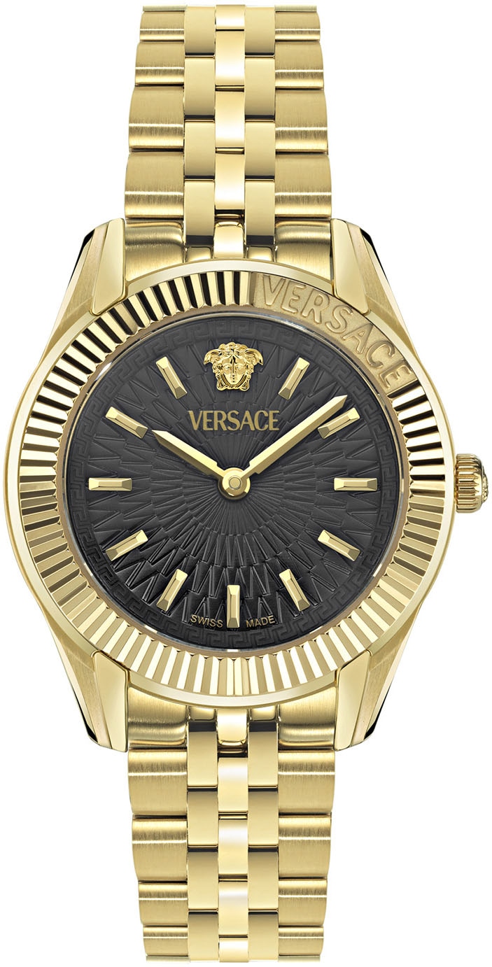 Versace Quarzuhr »GRECA TIME LADY«, Armbanduhr, Damenuhr, Saphirglas, Swiss Made, analog