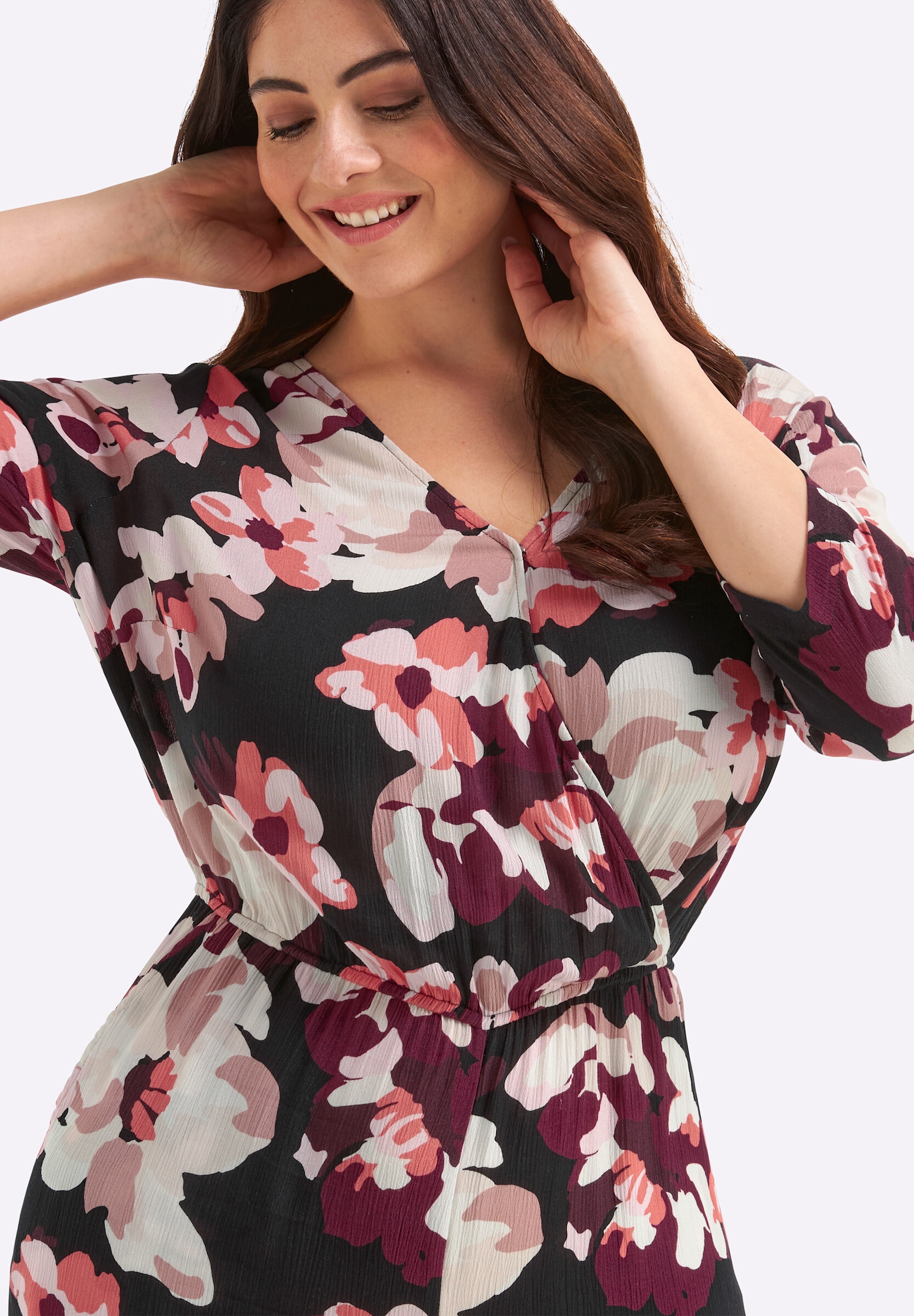 Sheego Jumpsuit »Jumpsuit Jumpsuit mit Blumenprint«