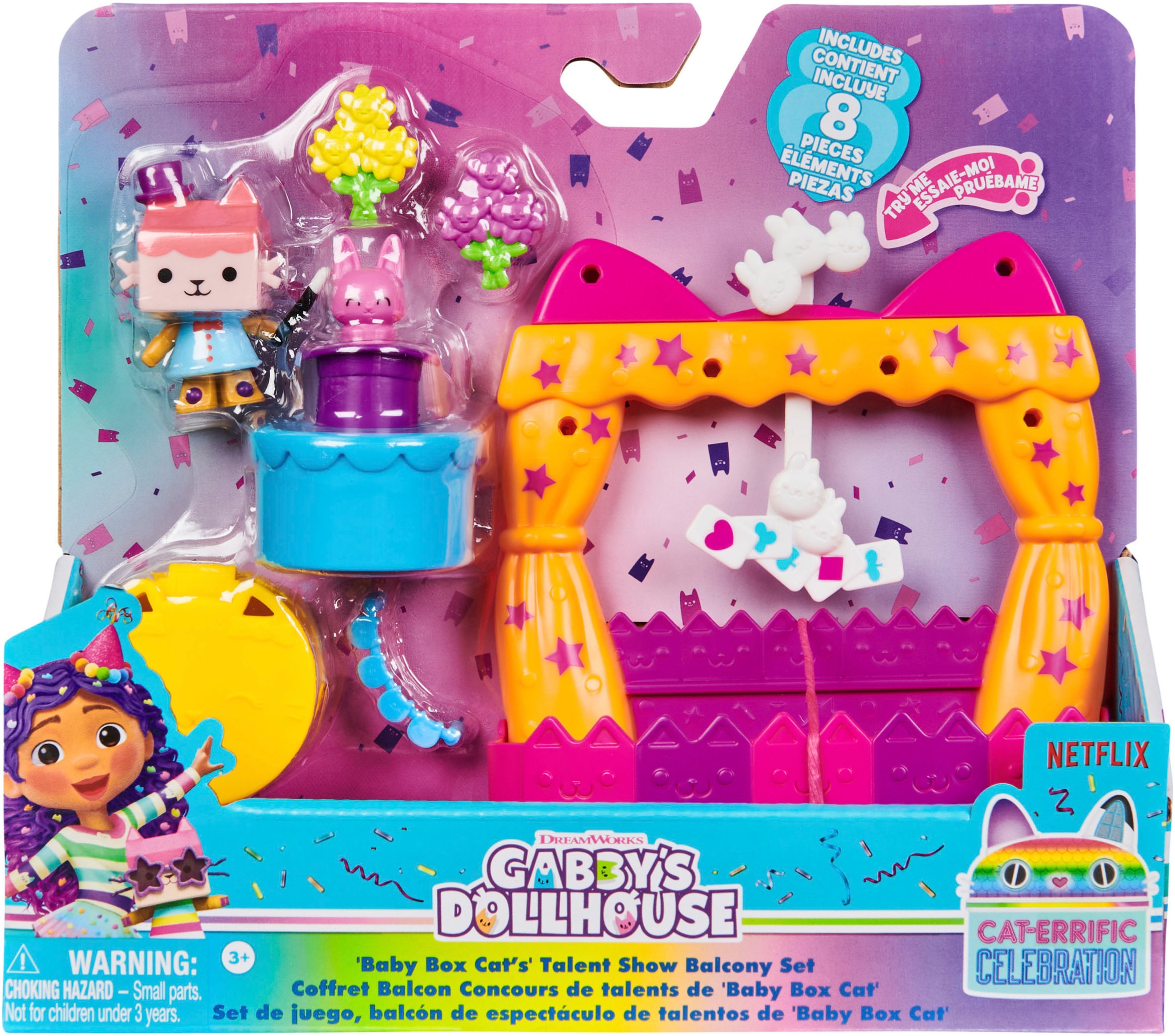 Spin Master Spielwelt »Gabby's Dollhouse – Balcony Decoration Pack - Baby Box«