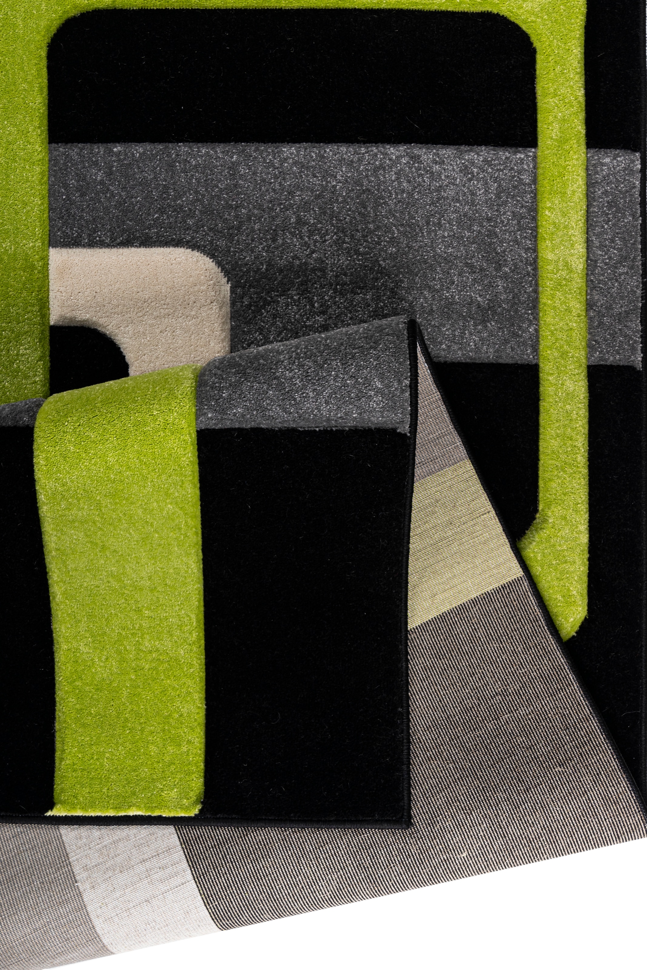 my home Teppich »Maxim«, rechteckig, 13 mm Höhe, Hoch-Tief-Effekt, Kurzflor, 3D-Design