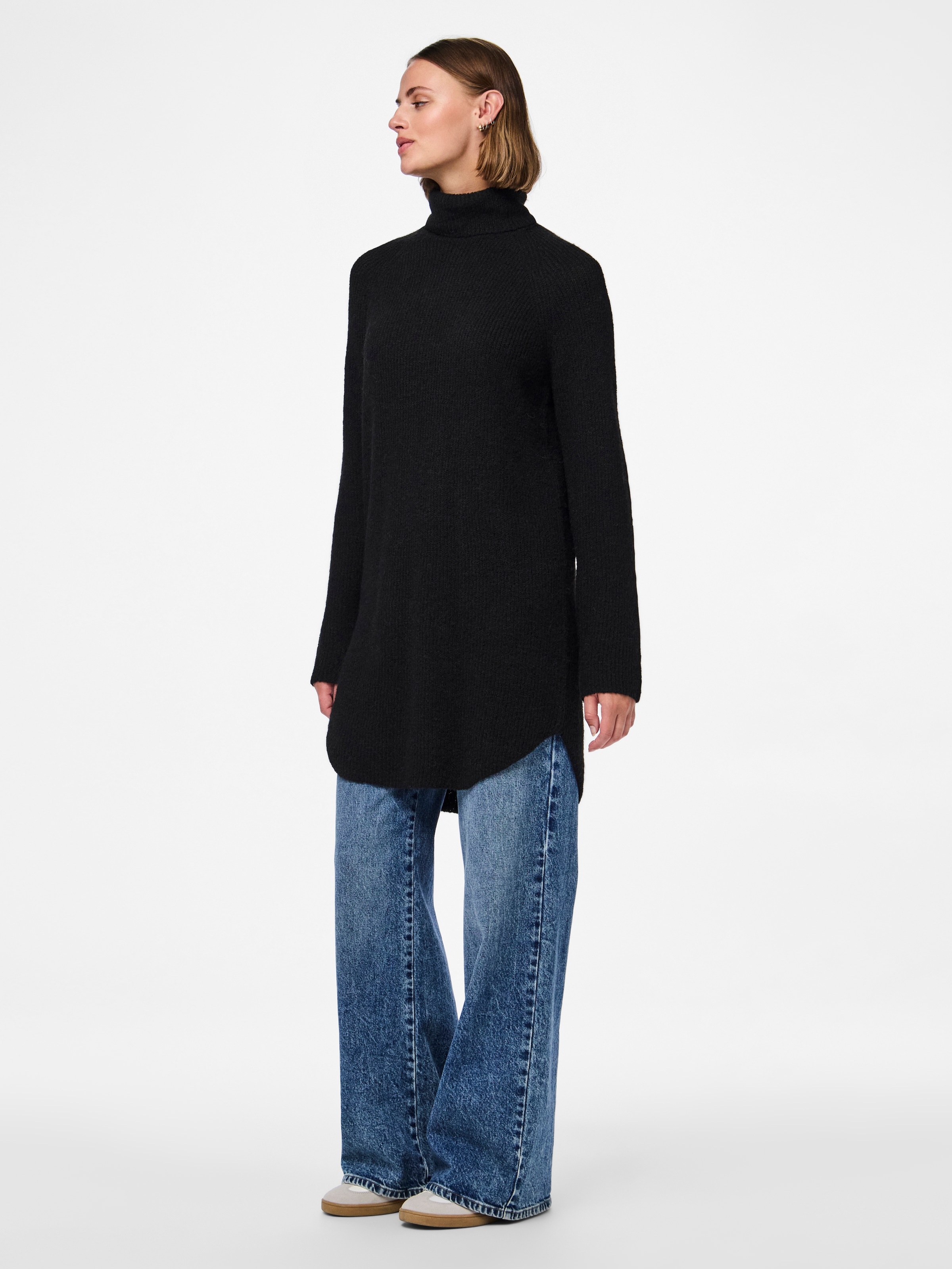 pieces Rollkragenpullover »PCELLEN LS LONG KNIT NOOS BC«