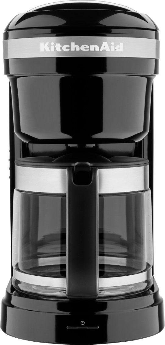 KitchenAid Filterkaffeemaschine »5KCM1208EOB ONYX BLACK«, 1,7 l Kaffeekanne, goldfarbener Permanentfilter, CLASSIC Drip-Kaffeemaschine mit spiralförmigem Wasserauslass