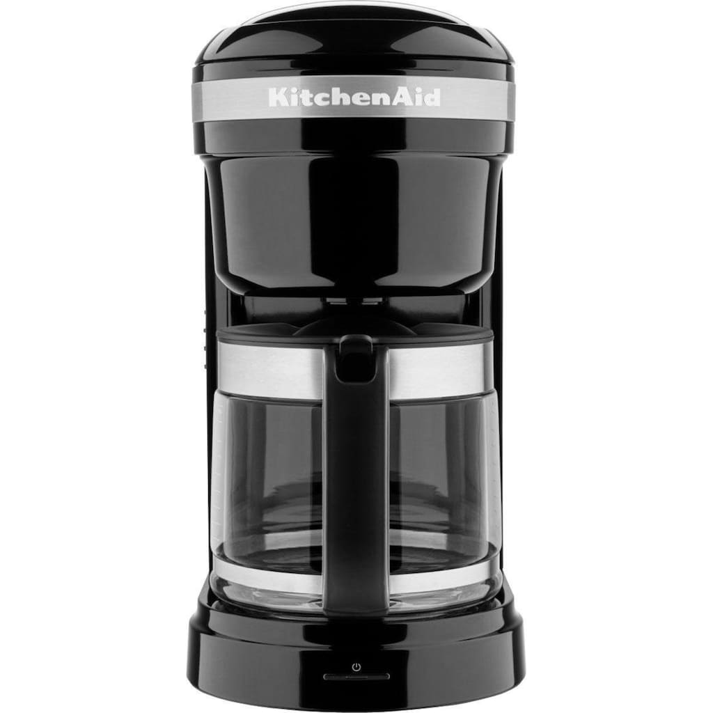 KitchenAid Filterkaffeemaschine »5KCM1208EOB ONYX BLACK«, 1,7 l Kaffeekanne, goldfarbener Permanentfilter