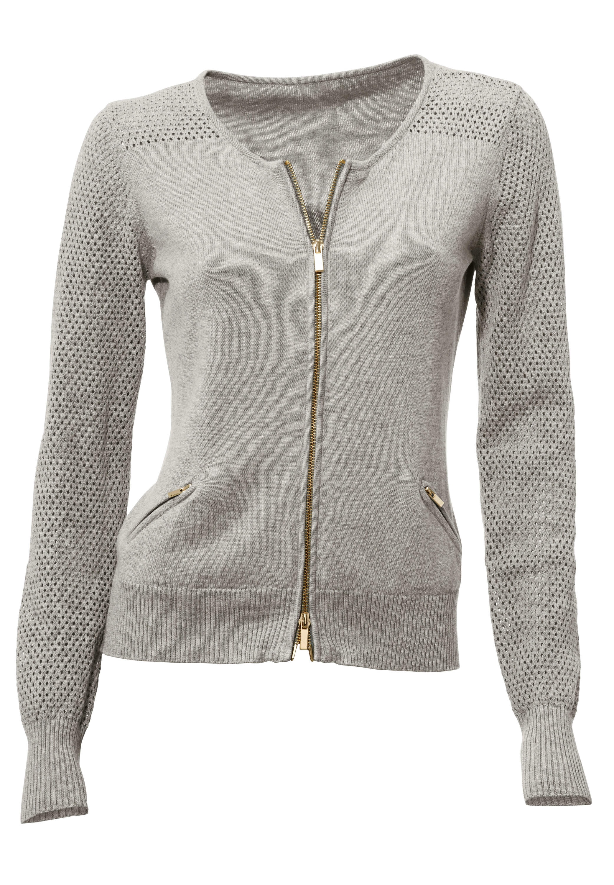 heine Strickjacke »Cardigan Feinstrickjacke mit 2-Wege-Reißverschluss«