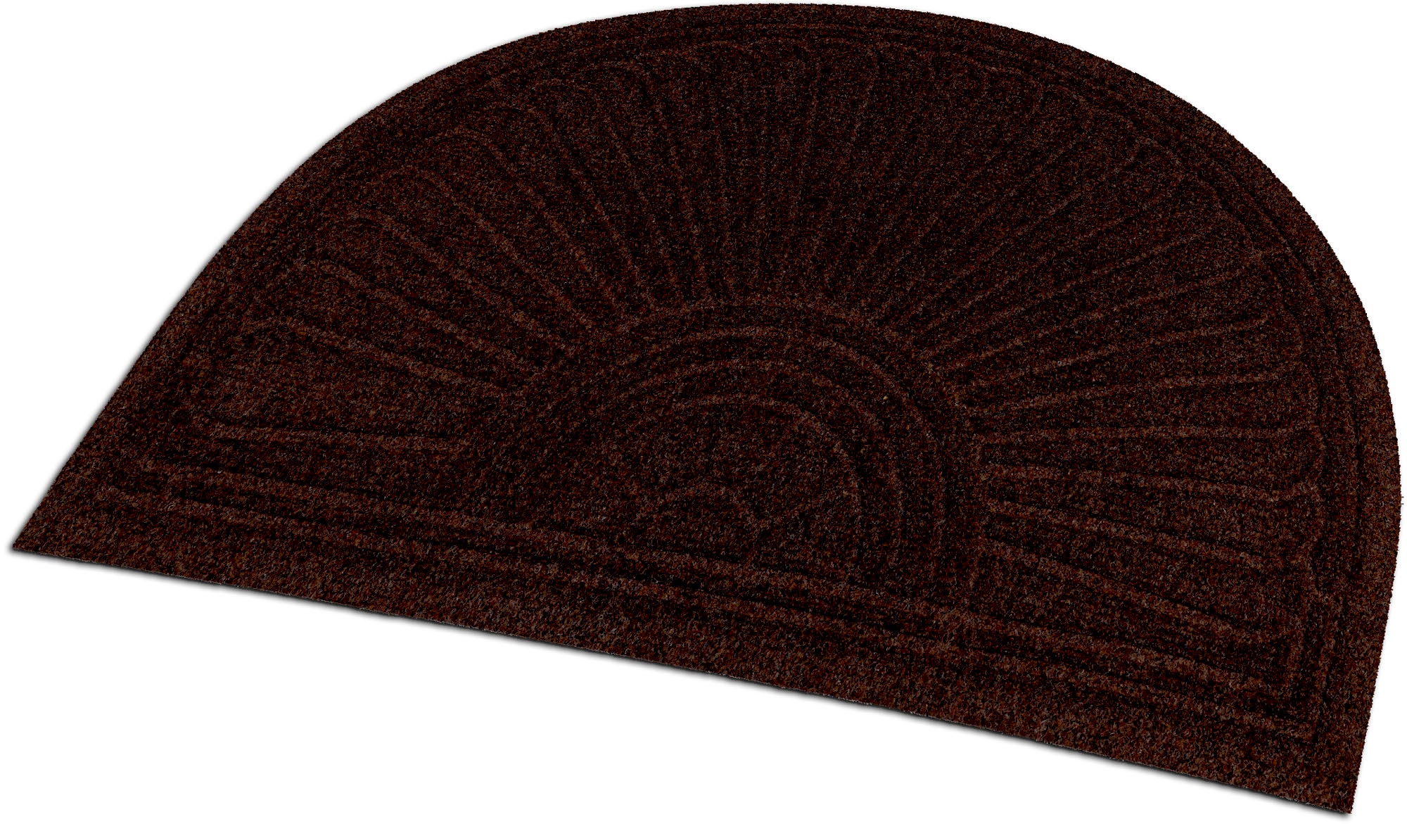 wash+dry by Kleen-Tex Fußmatte »DUNE Halfmoon dark brown«, halbrund, Schmutzfangmatte, rutschhemmend, In- und Outdoor geeignet, waschbar