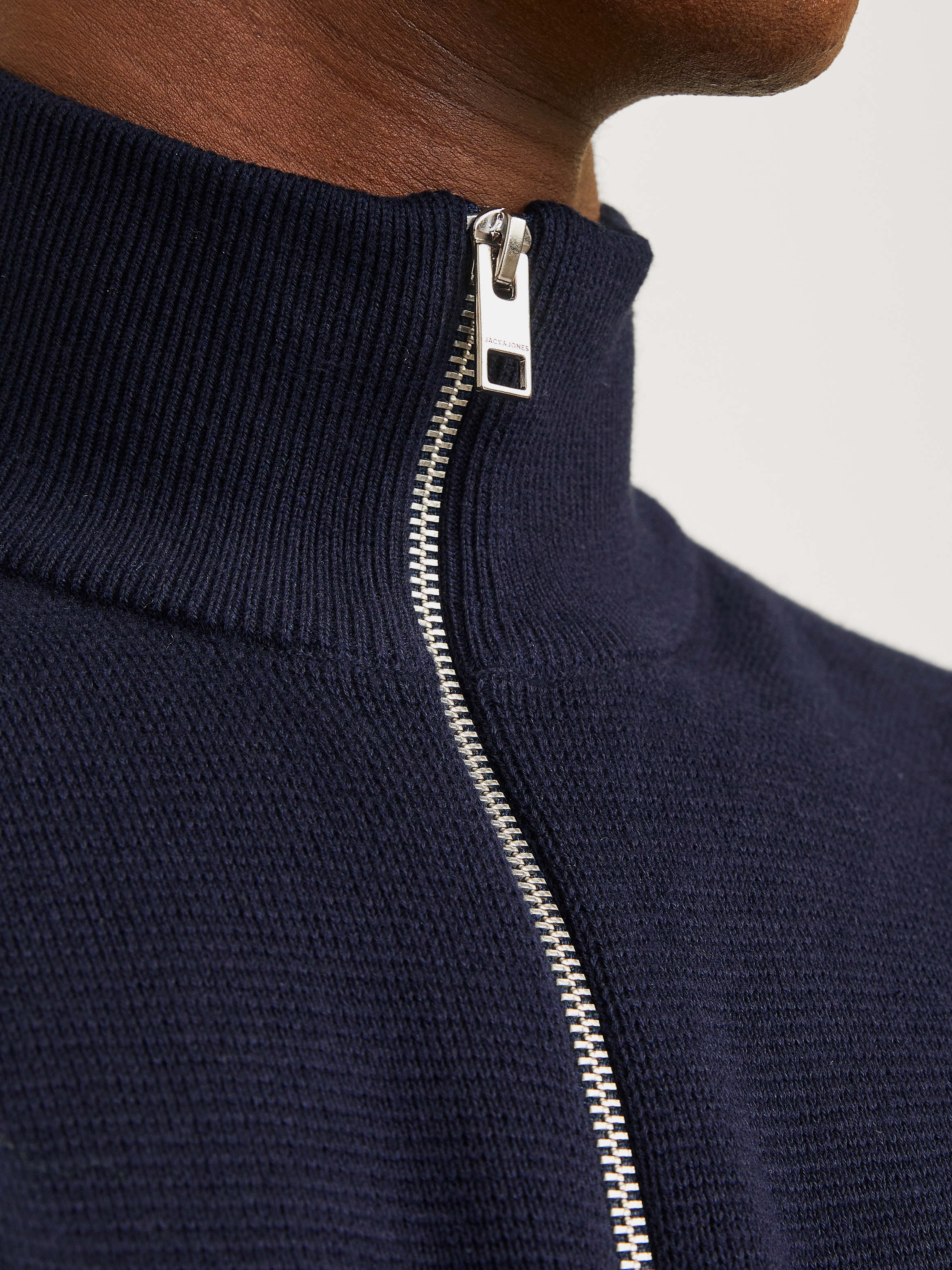 Jack & Jones Troyer »JPRBLAMILANO STITCH KNIT HALF ZIP SN«, mit kurzem Reißverschluss