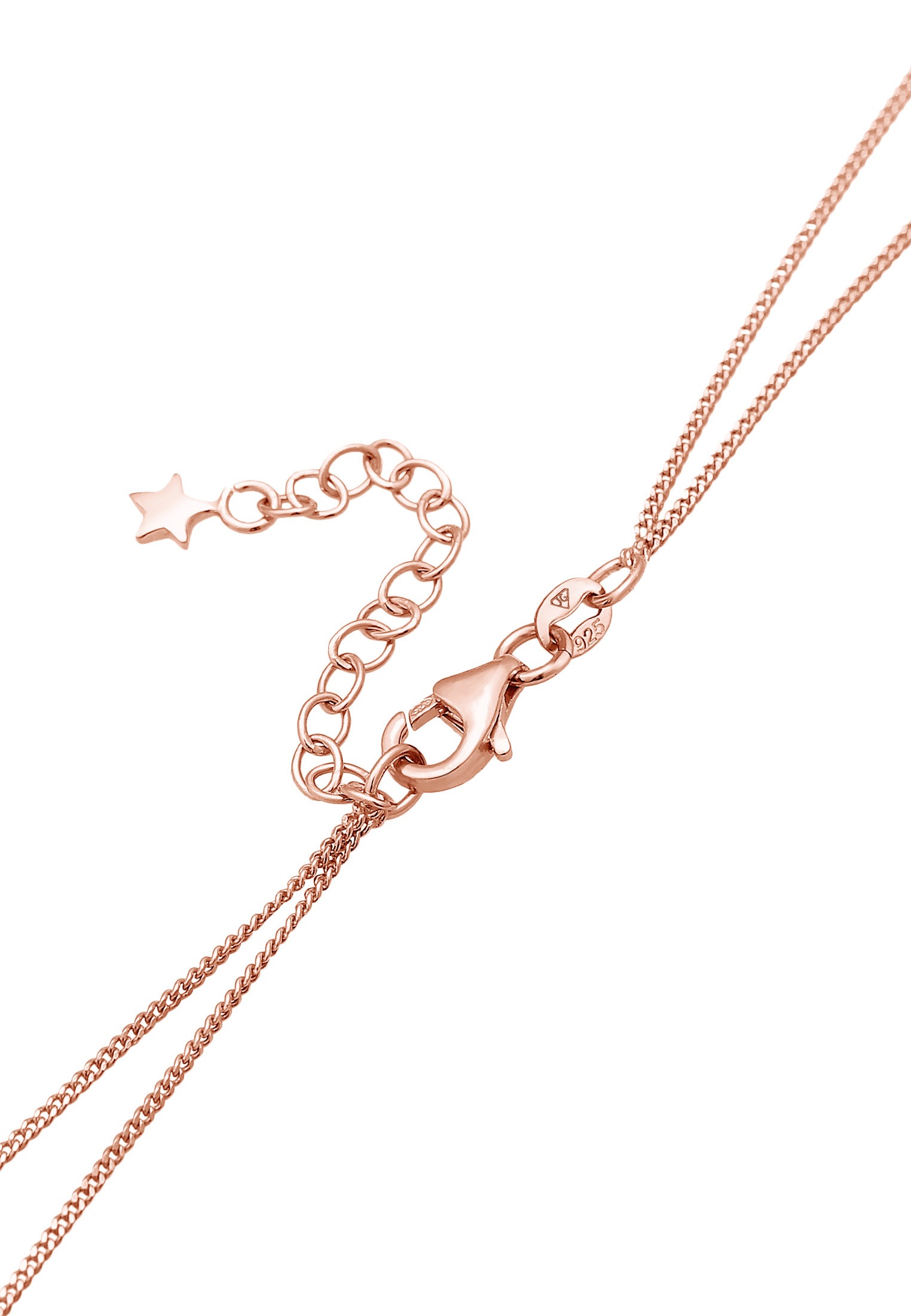 Elli Choker »Halskette Choker Layer Halbmond und Sterne 925er Silber«
