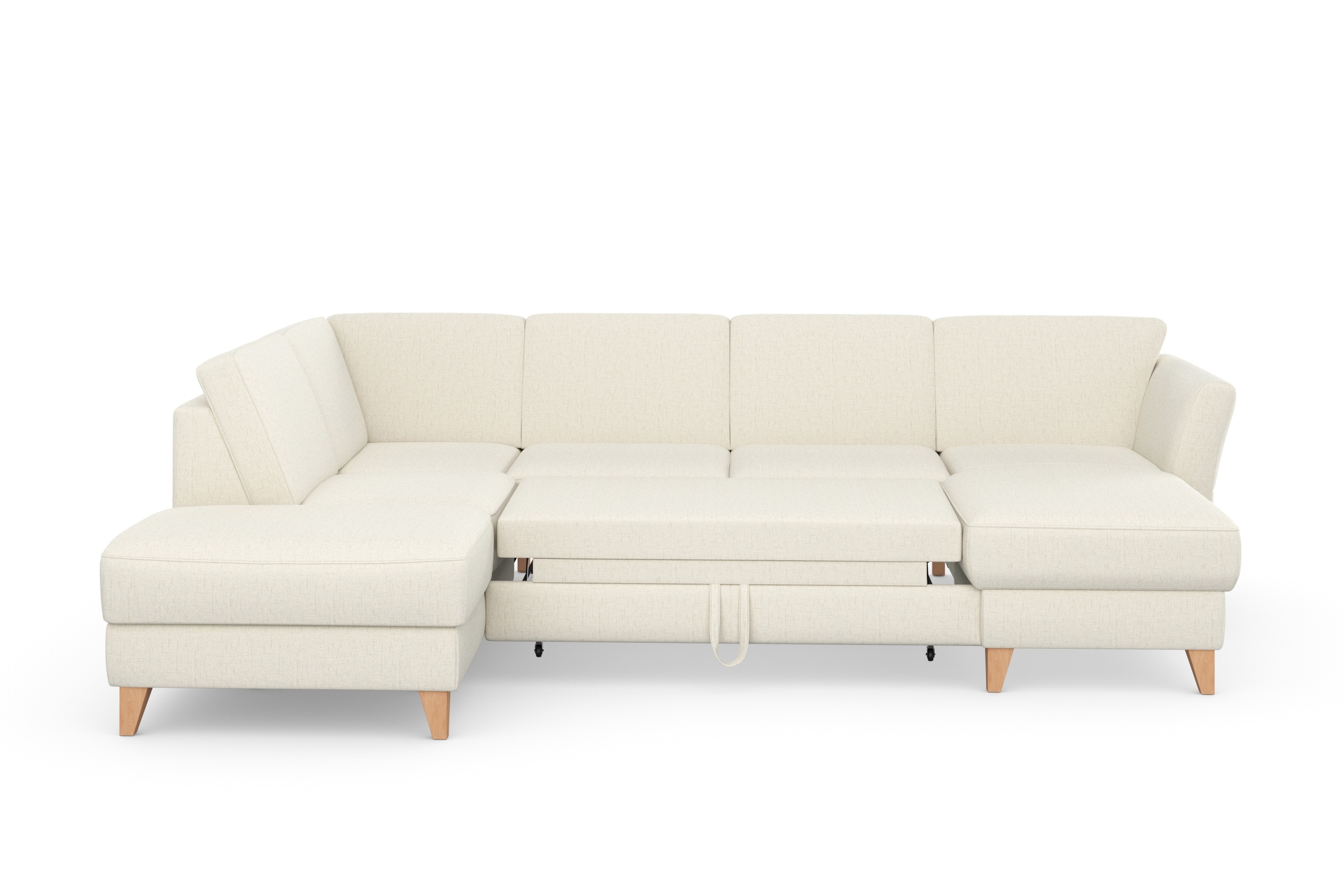 sit&more Wohnlandschaft »Visby U-Form«, wahlweise mit Bettfunktion und Stauraum, frei im Raum stellbar