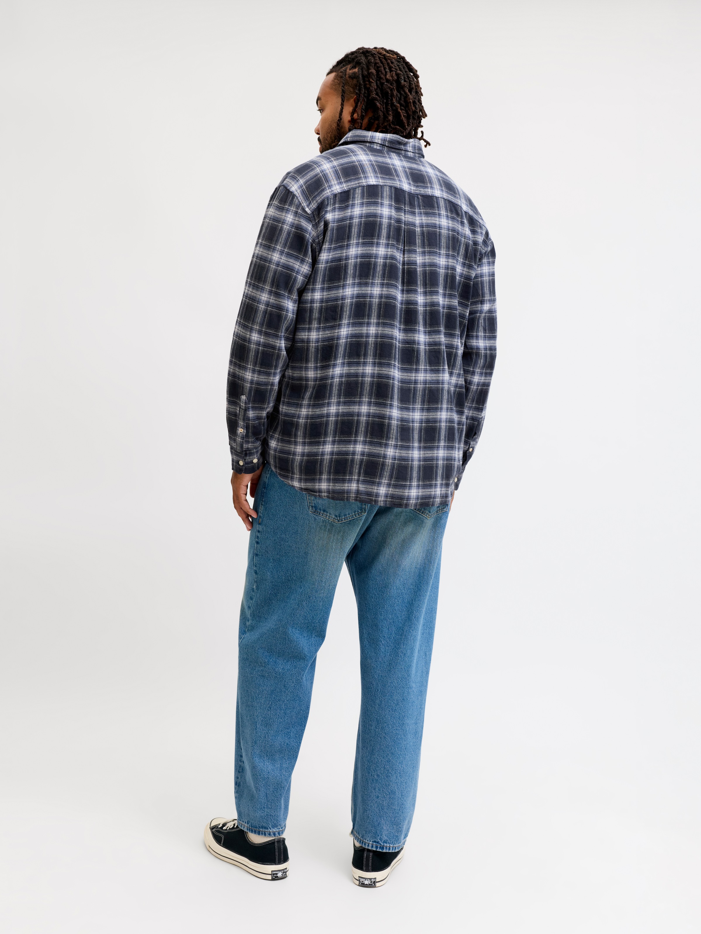 Jack & Jones PlusSize Langarmhemd »JJEFIELD CHECK SHIRT LS SN PLS« Baumwolle, relaxed fit