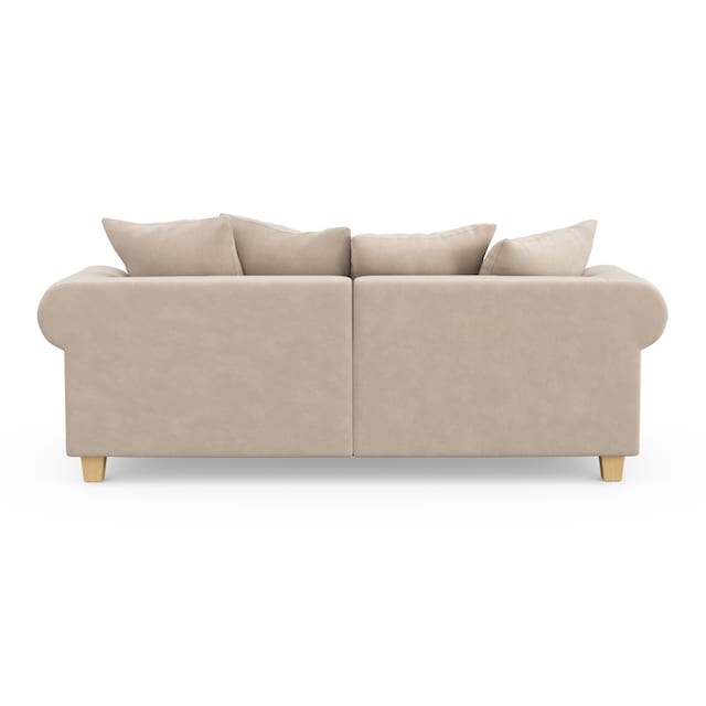 Home affaire Big-Sofa »Queenie Megasofa«, (2 St.), mit weichem Sitzkomfort  und zeitlosem Design, viele kuschelige Kissen bei OTTO