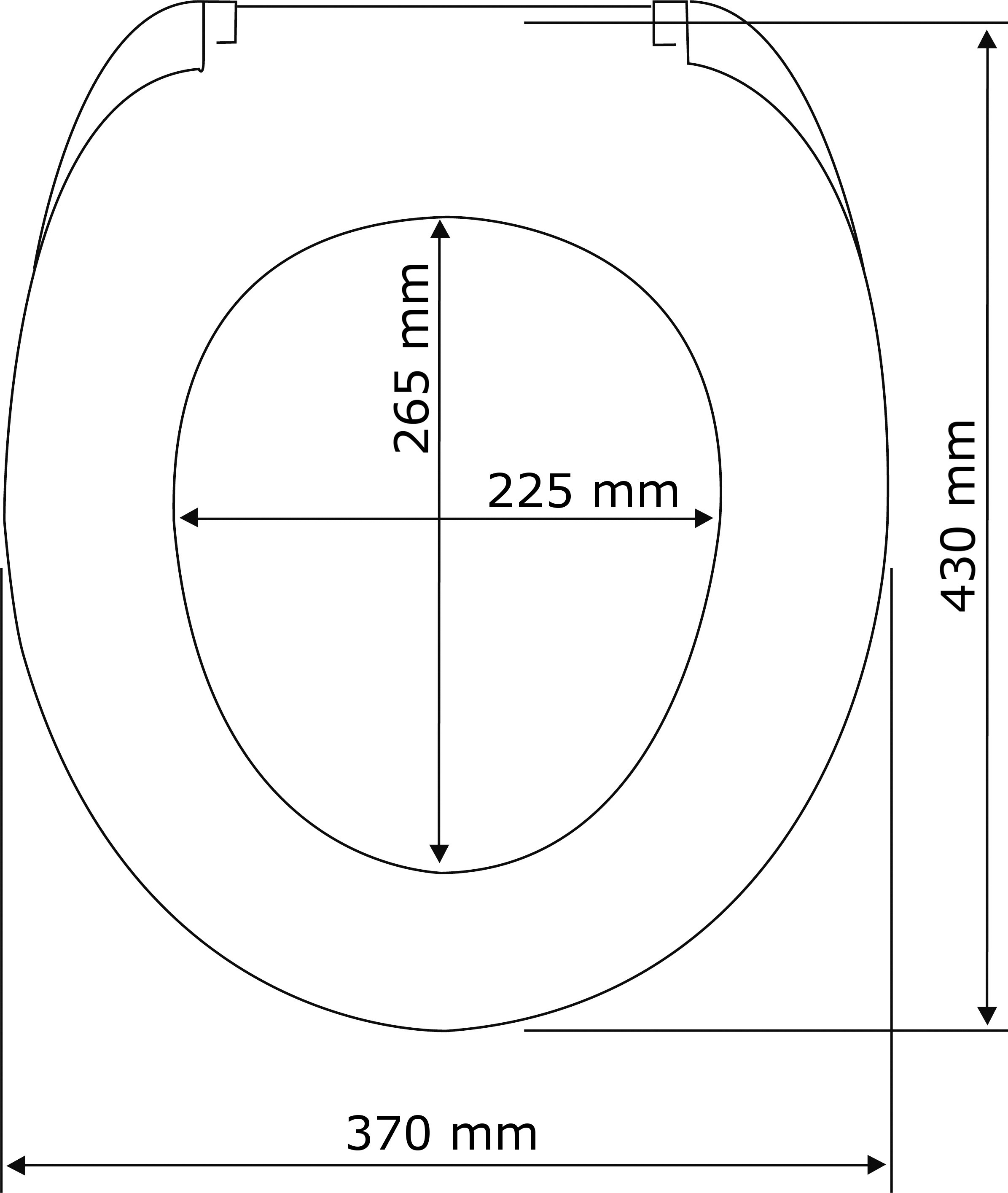 WENKO WC-Sitz »Wenge«, Mit Absenkautomatik