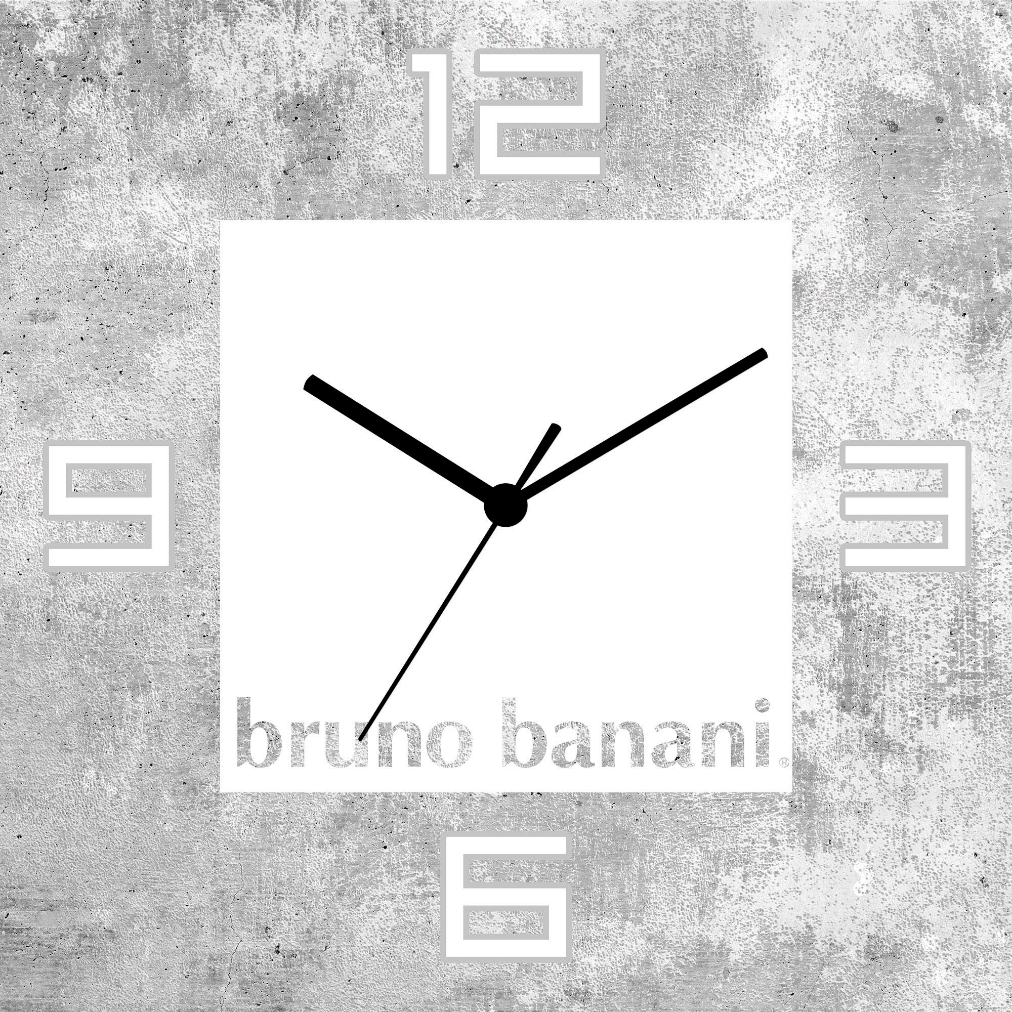 Bruno Banani Wanduhr »Beton auf Alu«, analog, 30 cm