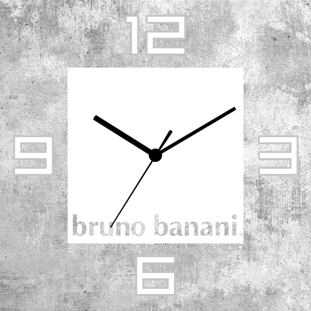 Bruno Banani Wanduhr »Beton auf Alu«