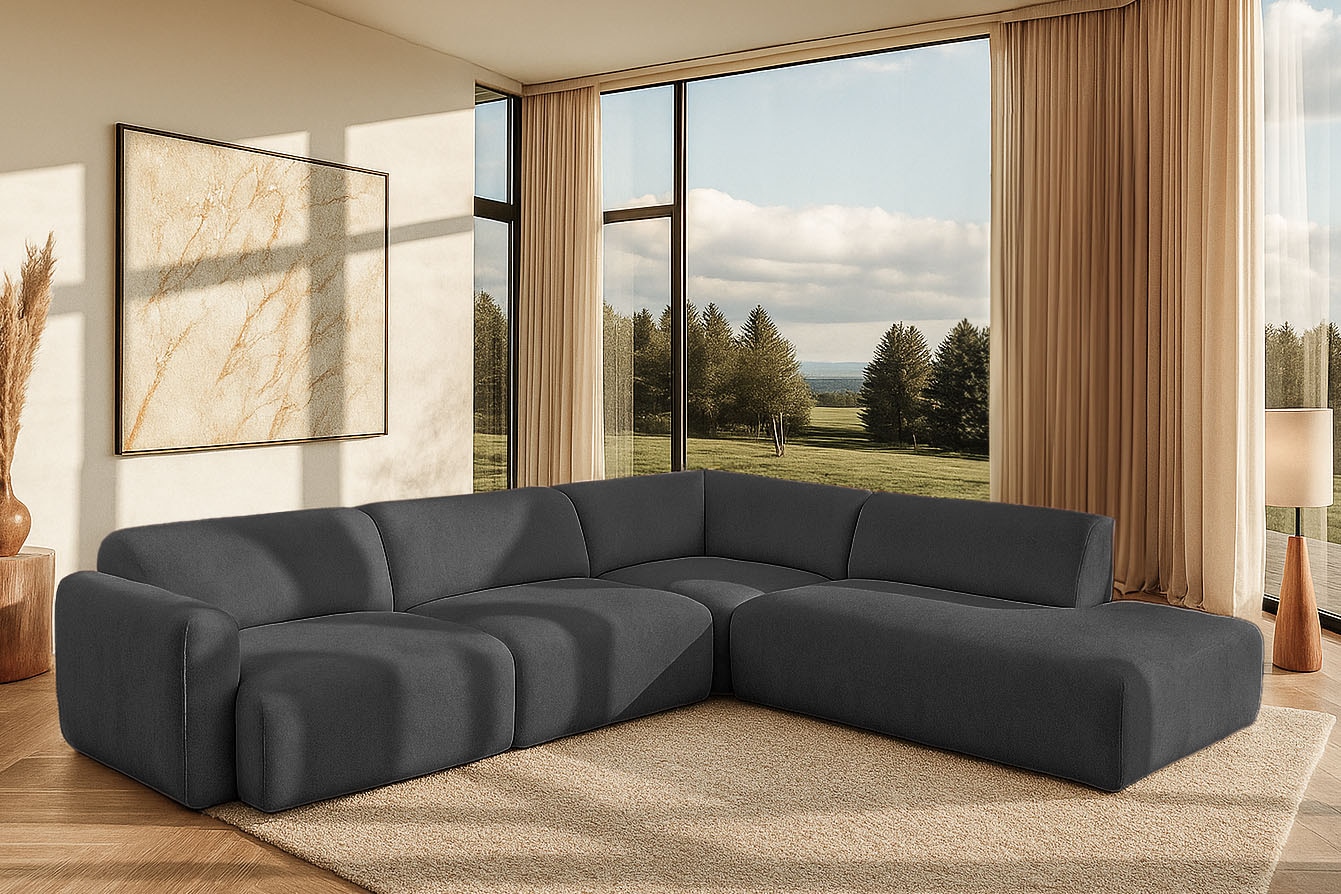 OTTO home Ecksofa »Myrland Wohnlandschaft« Breite 310 cm, L-Form, Chenille, Easy Clean Stoff, mit Kaltschaum
