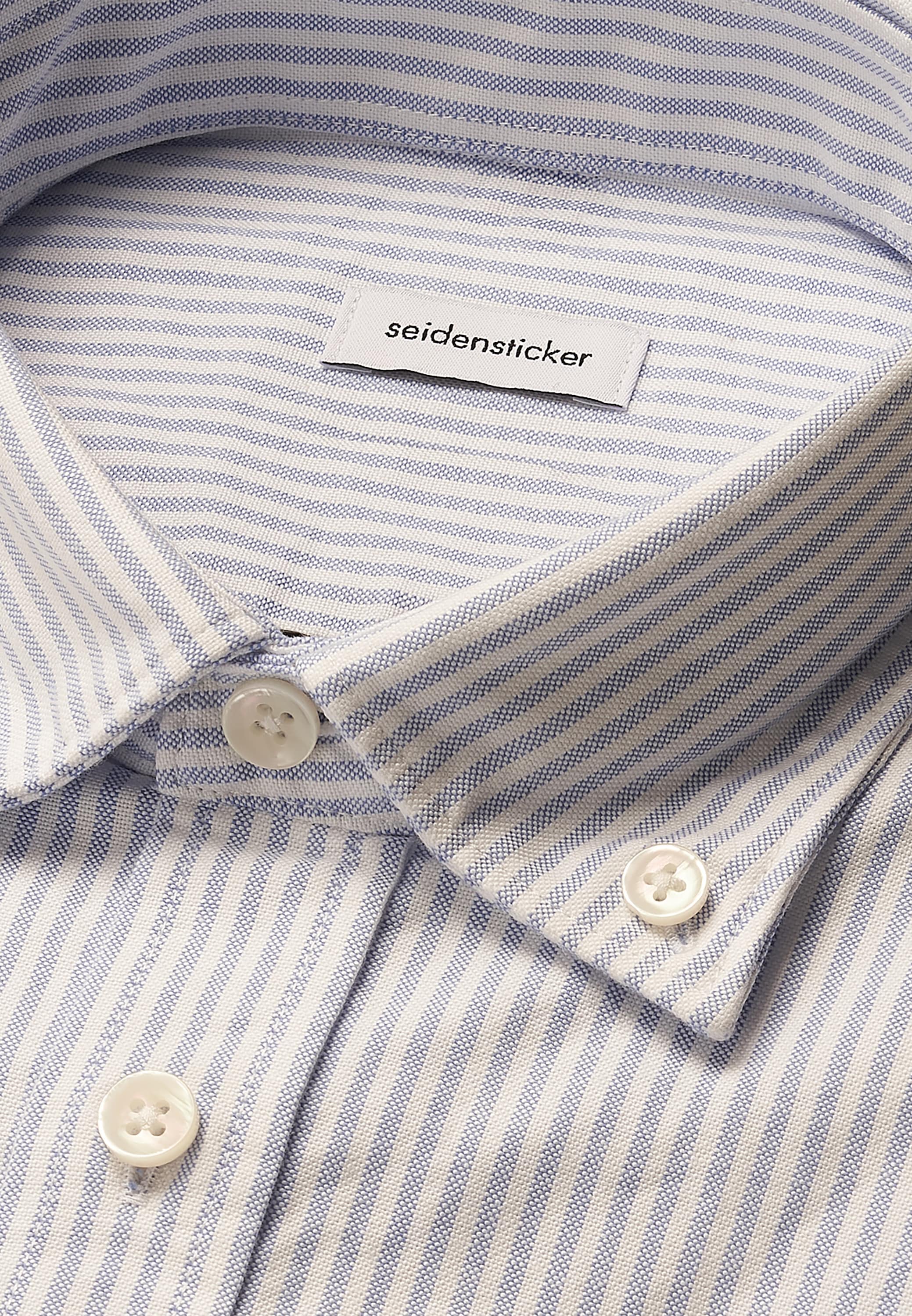 seidensticker Businesshemd, Regular 1/1 Button-Down-Kragen Gestreift